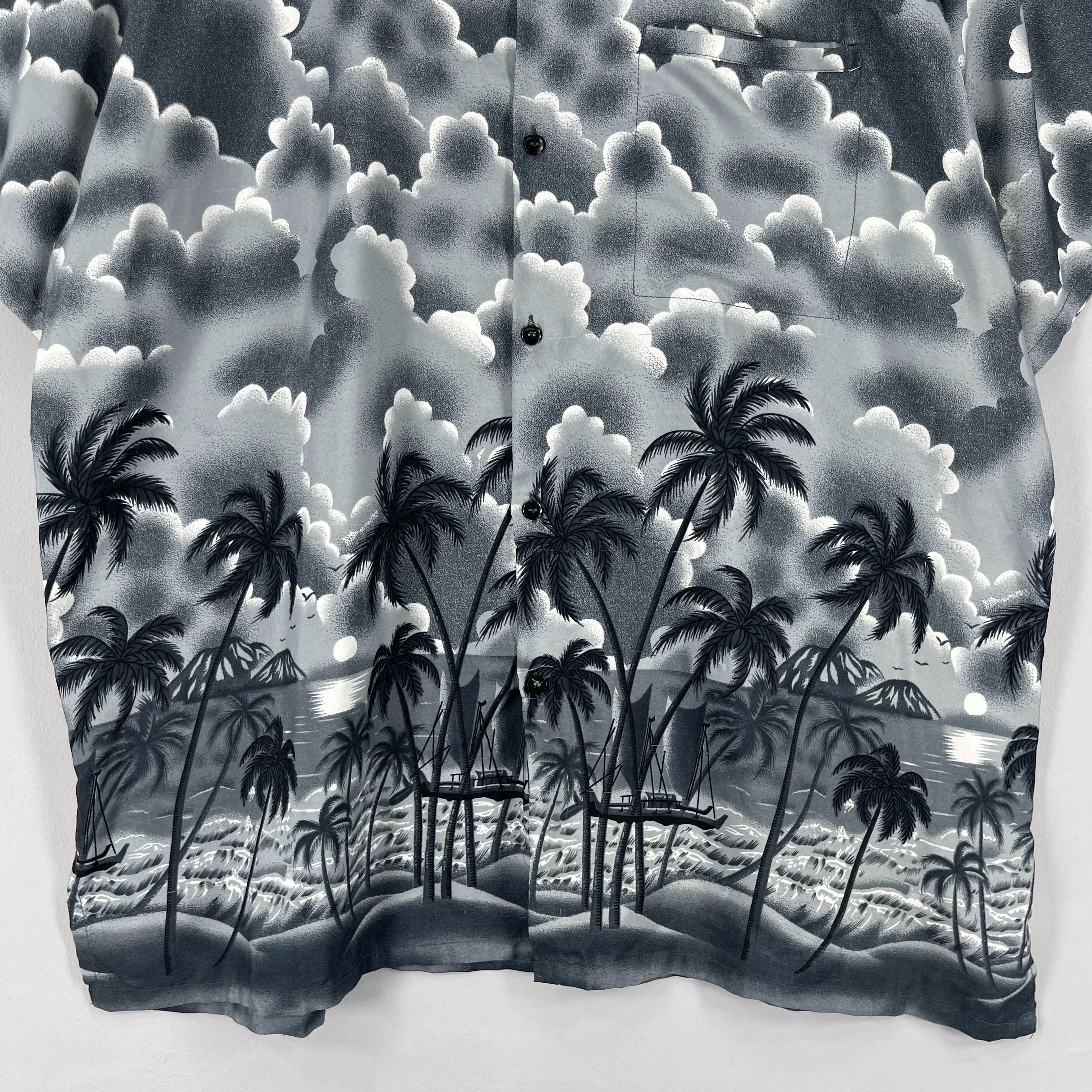 Vintage Vintage Aloha Tropical Beach View Motive Printed Button Up Size US XL / EU 56 / 4 - 4 Thumbnail