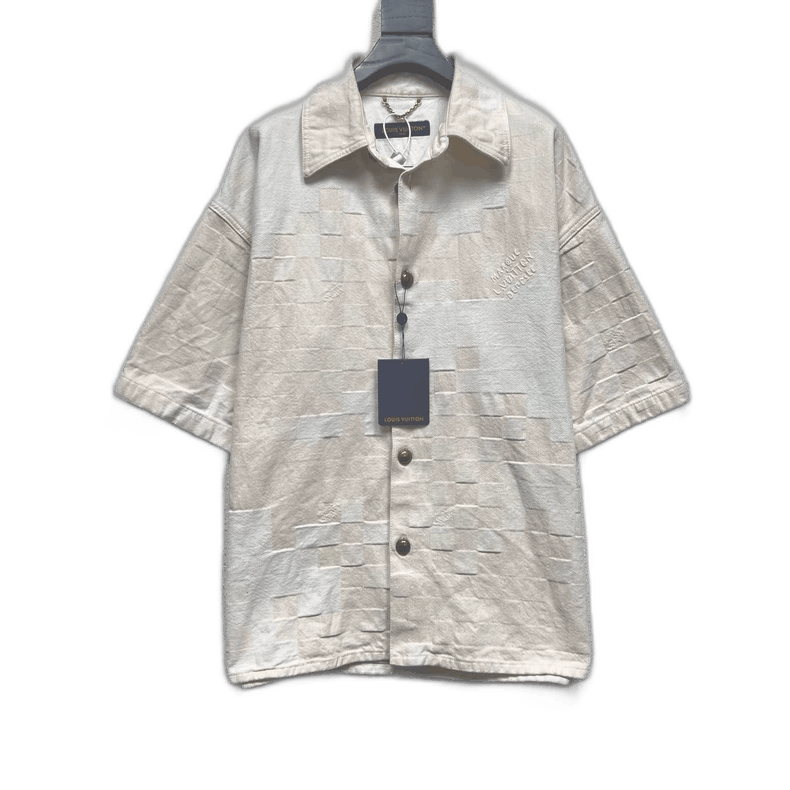 Louis Vuitton Louis Vuitton Short Sleeve Embroidered Shirt Size US XL / EU 56 / 4 - 1 Thumbnail