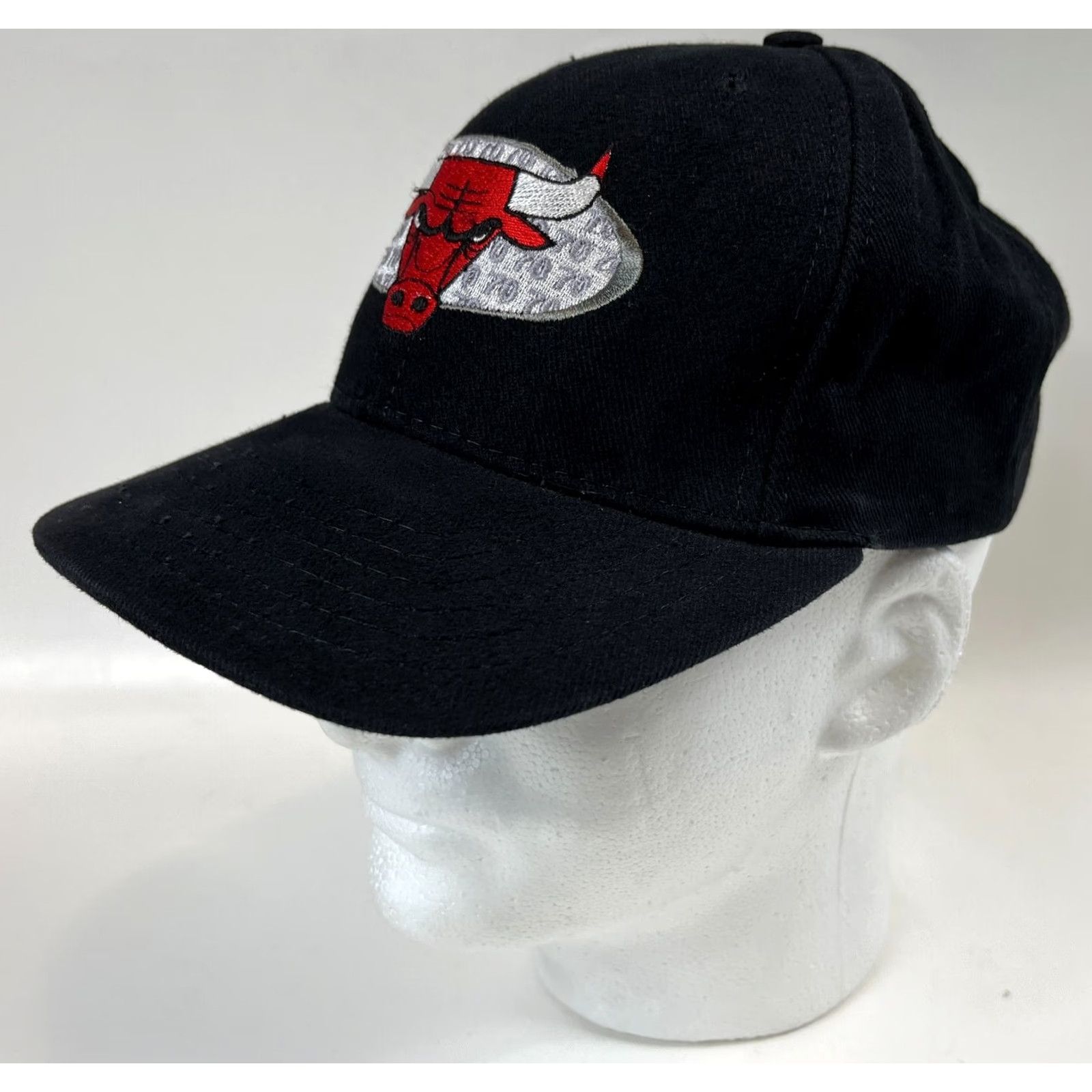 American Needle VINTAGE American Needle Chicago Bulls Snapback Hat Cap Mens One Size Black Adjustable 90s Sports Cap Size ONE SIZE - 2 Thumbnail