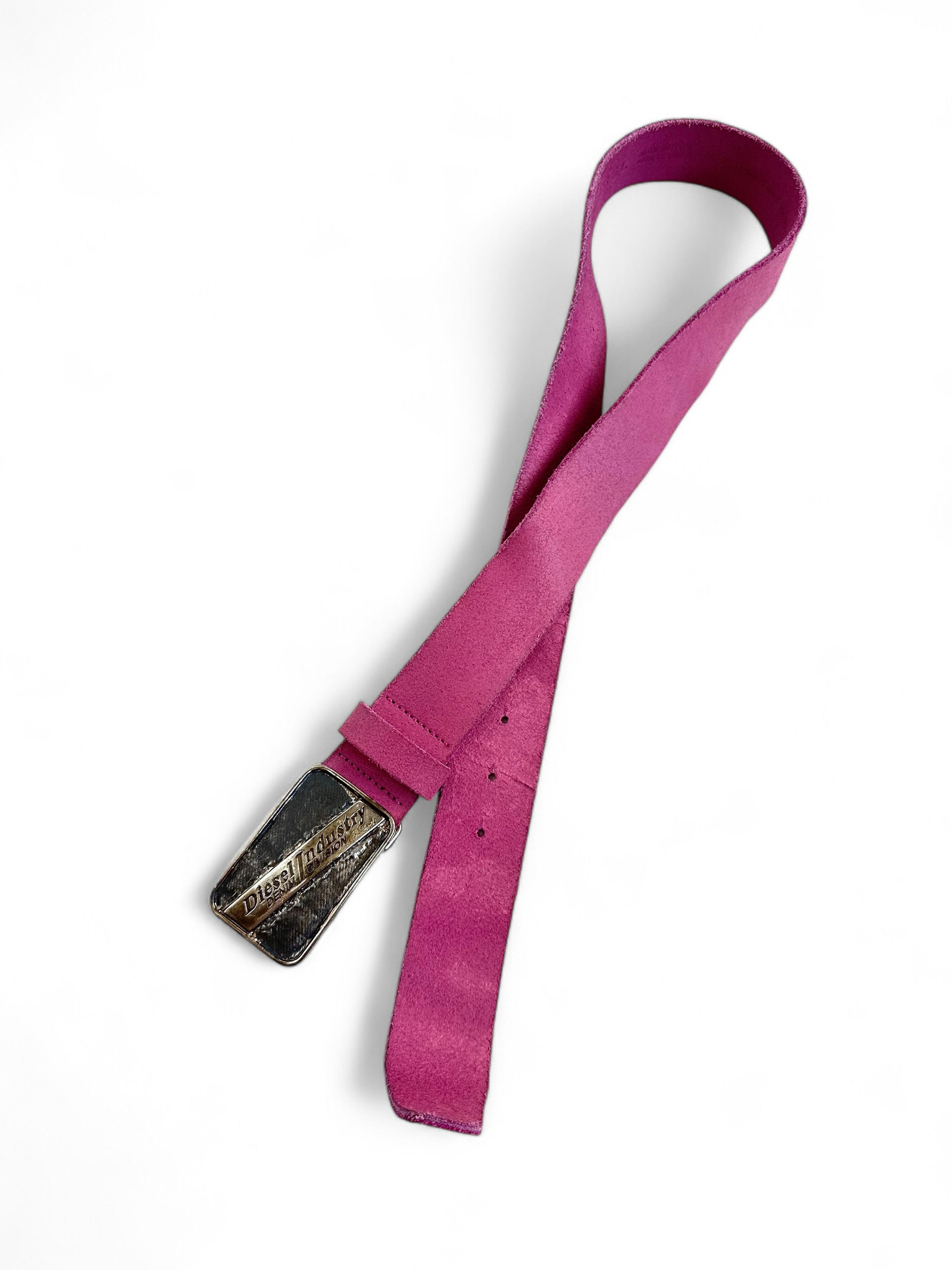 Diesel Rare Vintage Diesel Suede Pink Belt Size ONE SIZE - 1 Thumbnail