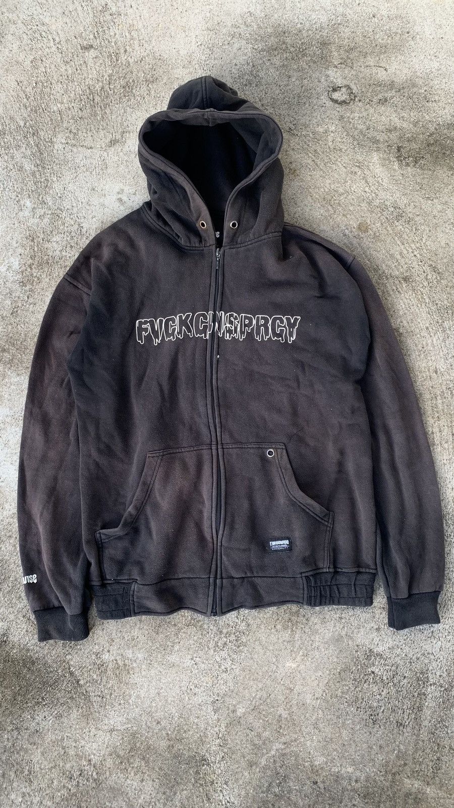 Hysteric Glamour FVCK CNSPRCY FADED ZIP HOODIE IFSIXWASNINE LGB 