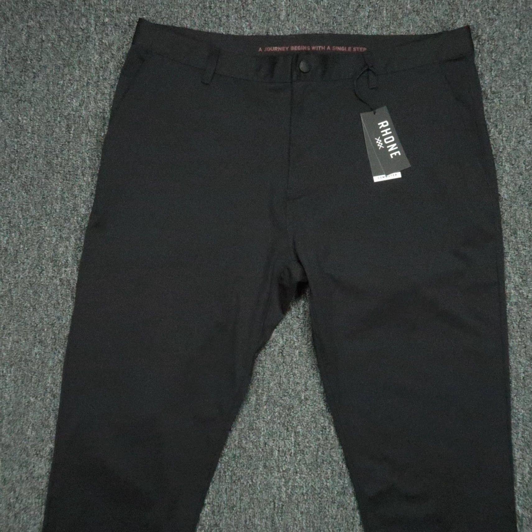 Rhone Rhone Pants Mens 38x26 Black Commuter Skinny Chino Performance Lightweight NWT Size US 38 / EU 54 - 2 Thumbnail