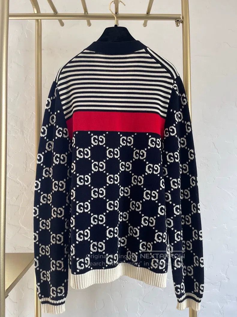 Gucci Gucci Old flower striped cardigan coat Size S / US 4 / IT 40 - 2 Thumbnail