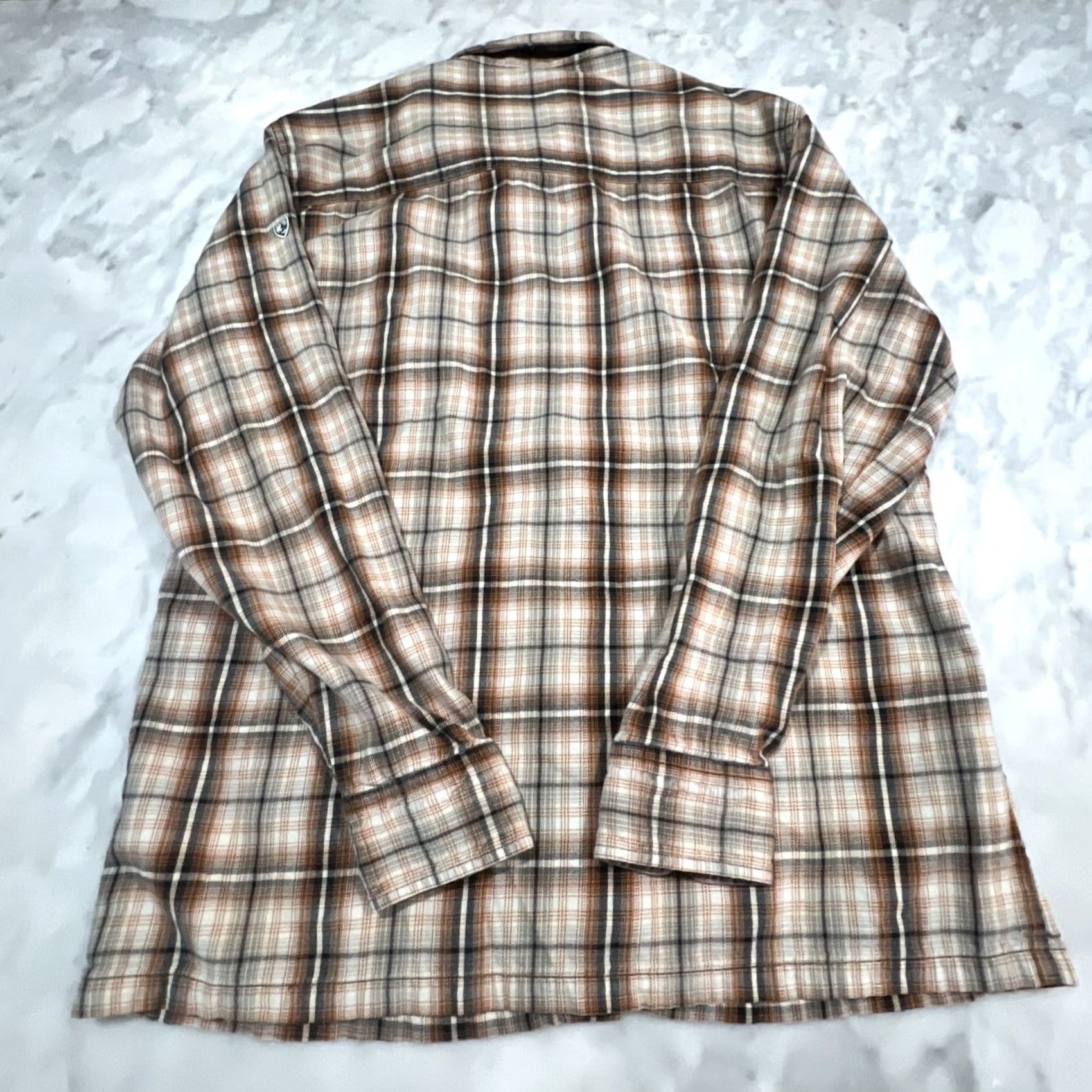 Vintage Kuhl Shirt Mens M Plaid Cotton Tencel Flannel Outdoor Browns Black Button-Up Casual Lightweight Pockets Size US M / EU 48-50 / 2 - 4 Thumbnail
