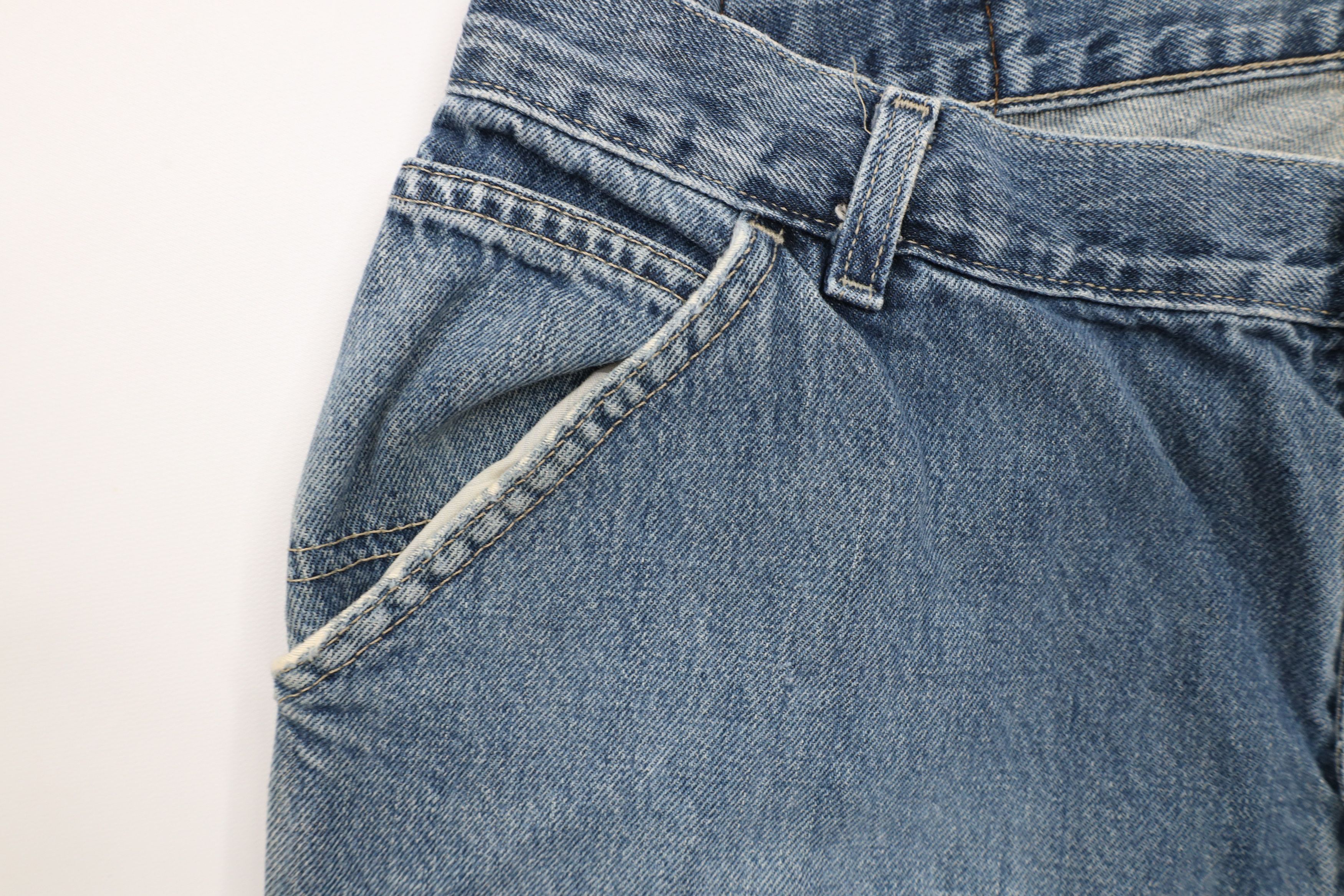 Vintage Vintage 90s Streetwear Wide Leg Carpenter Denim Jeans Blue Size US 34 / EU 50 - 6 Thumbnail