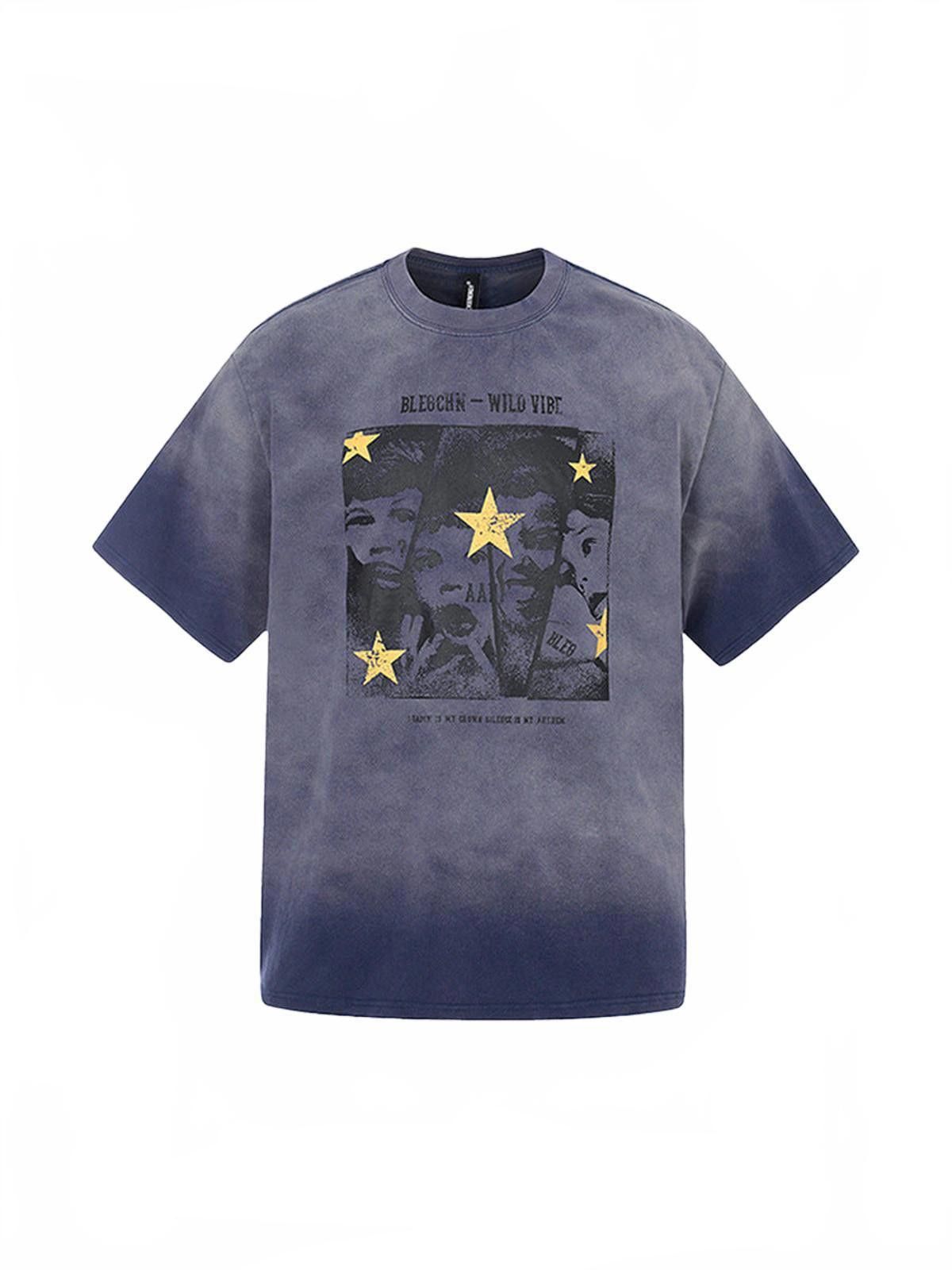 Other Gradient Star Figure-Print Short-Sleeve Tee | Washed Size US M / EU 48-50 / 2 - 1 Thumbnail