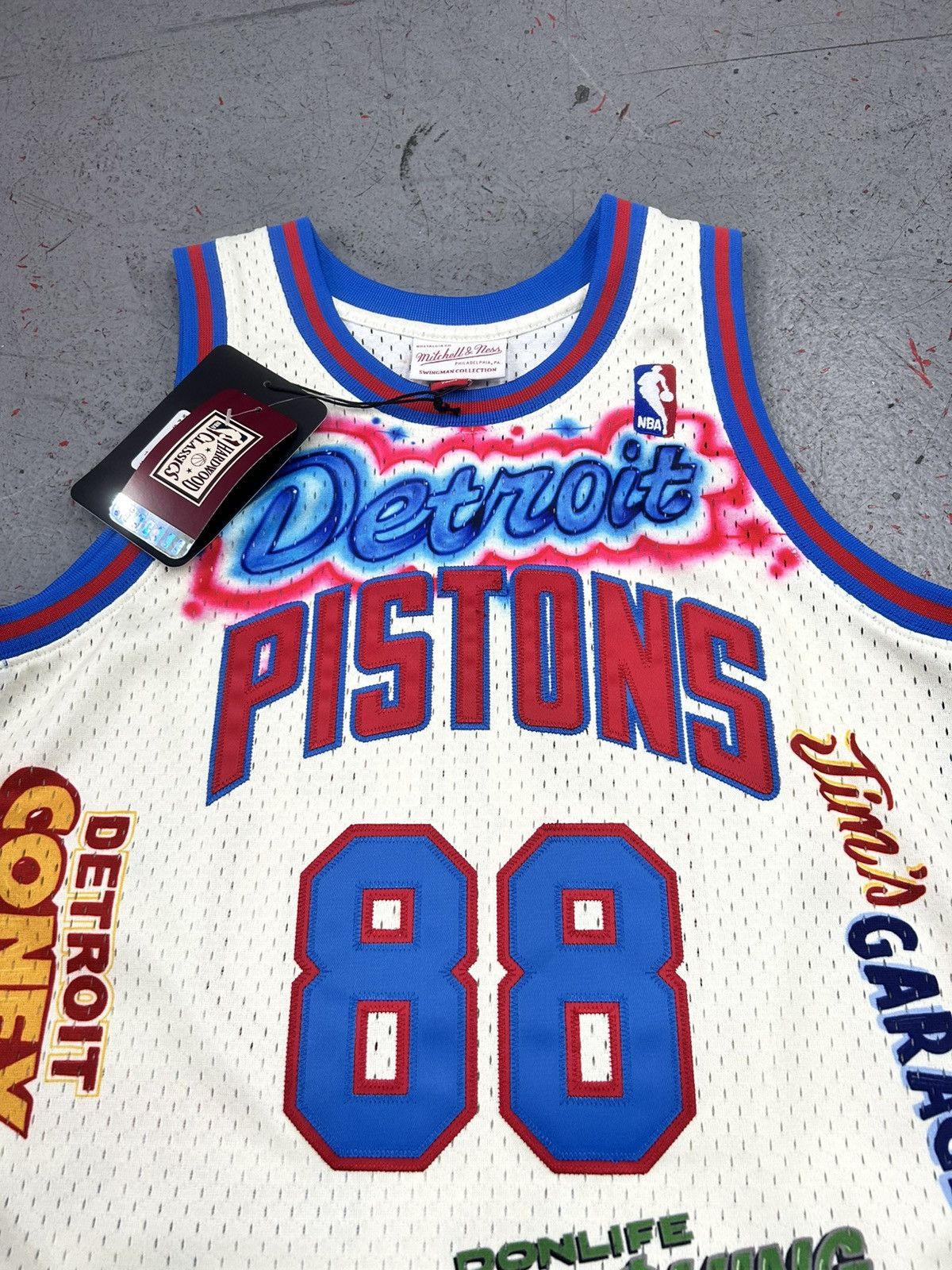 Mitchell & Ness Authentic Mitchell&Ness Big Sean Pistons Jersey Size S NEW Size US S / EU 44-46 / 1 - 2 Thumbnail