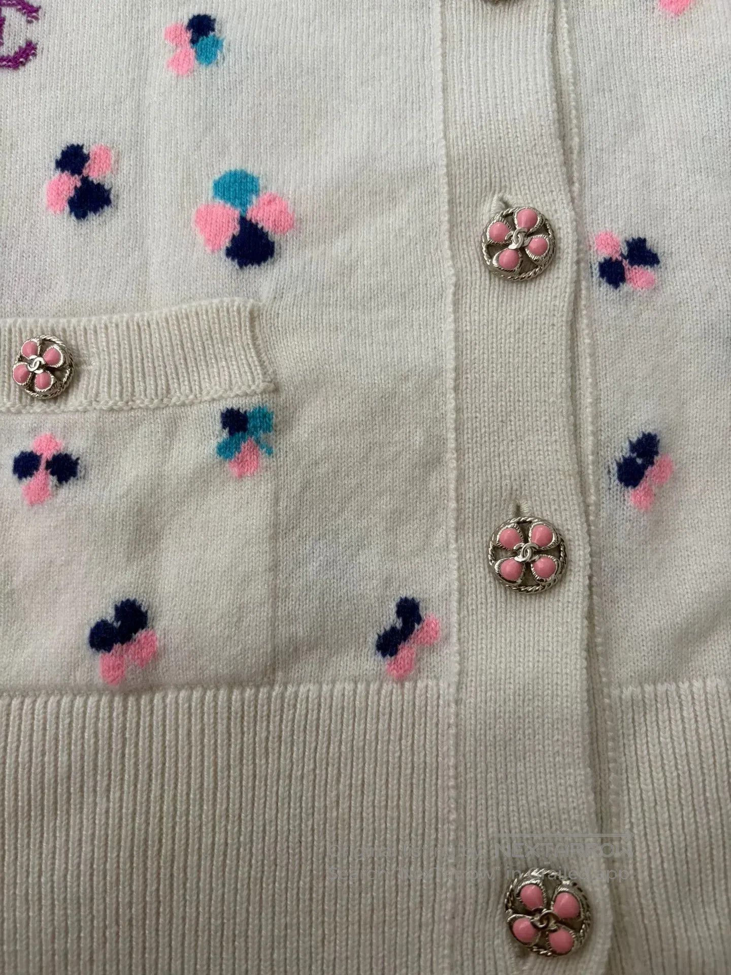 Chanel Chanel 24P Clover Cashmere Cardigan. Size US S / EU 44-46 / 1 - 3 Thumbnail
