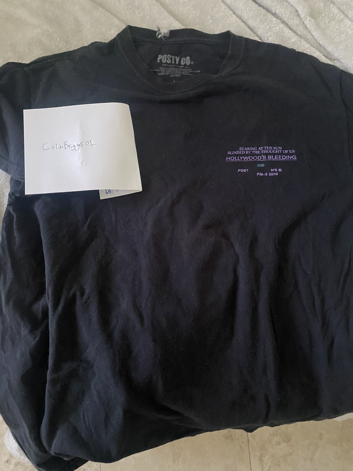 Band Tees Post Malone Tour Tee Size US L / EU 52-54 / 3 - 1 Thumbnail