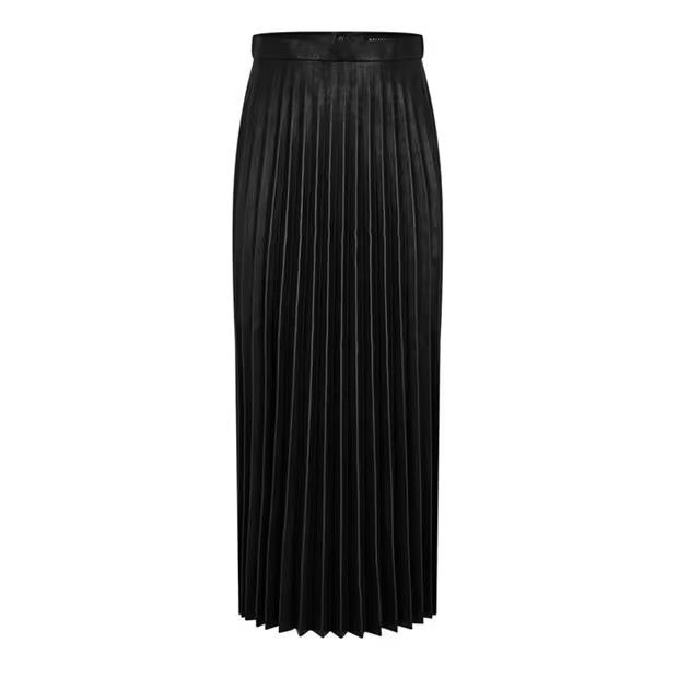 Balenciaga o1g2r1mq0924 Pleated Skirts in Black Size 22" - 1 Thumbnail