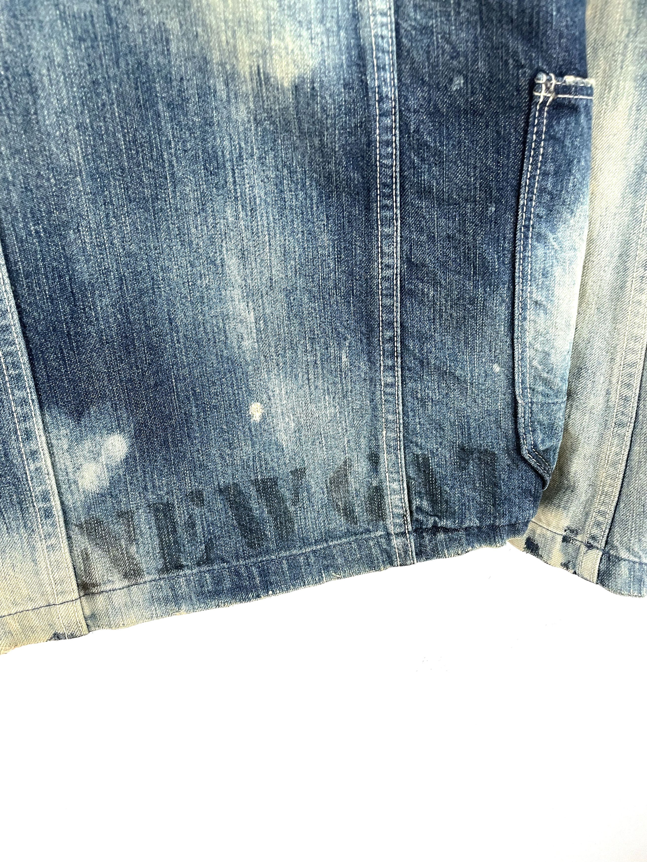 Kapital Distressed Denim Jacket Size US XL / EU 56 / 4 - 12 Thumbnail