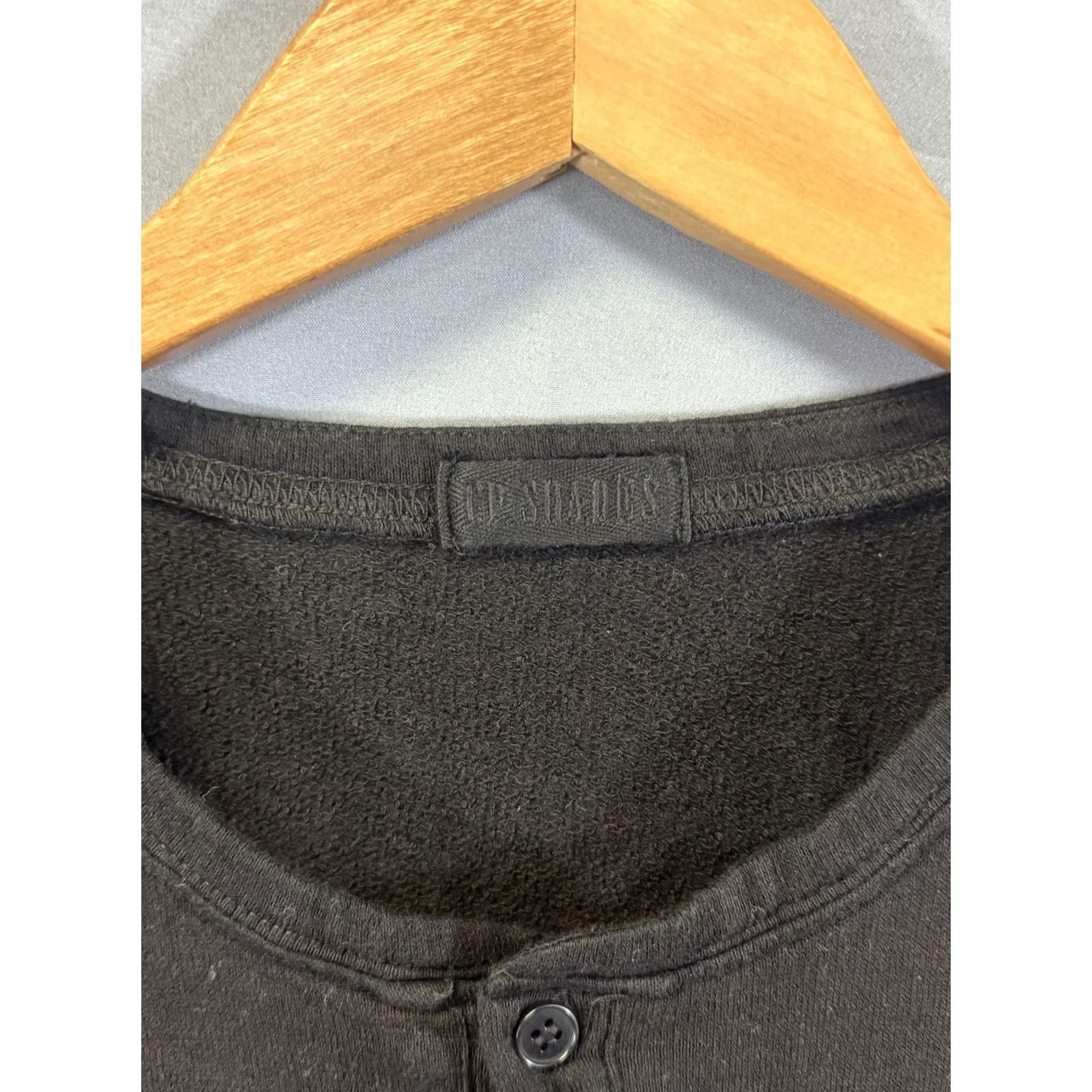 Vintage VINTAGE CP Shades Long Sleeve Henley Shirt Womens Small Black Stretch Button Casual Soft Size XS / US 0-2 / IT 36-38 - 4 Thumbnail