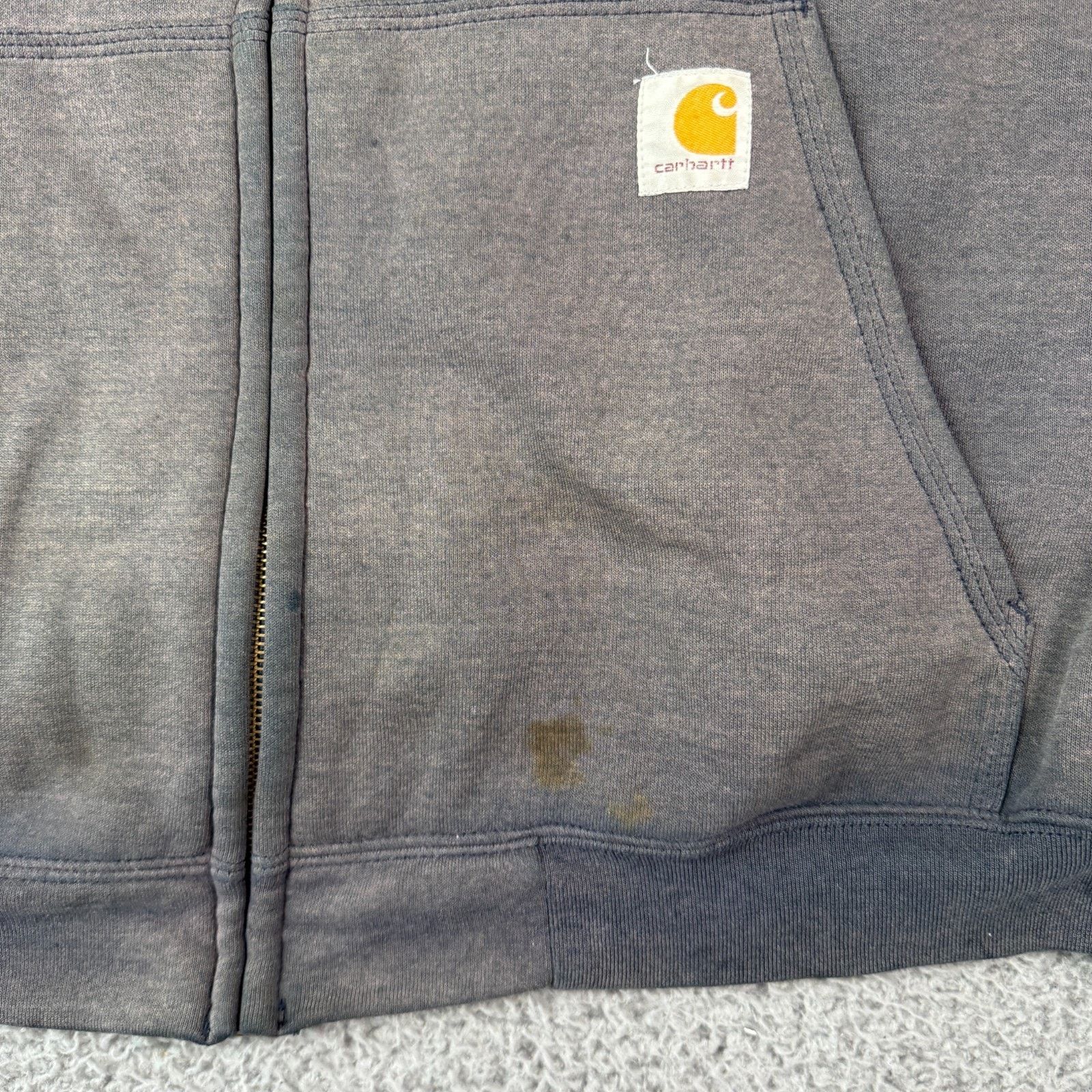 Carhartt Vintage Sun Faded Carhartt Hoodie L Distressed Zip Lined Size US L / EU 52-54 / 3 - 4 Thumbnail