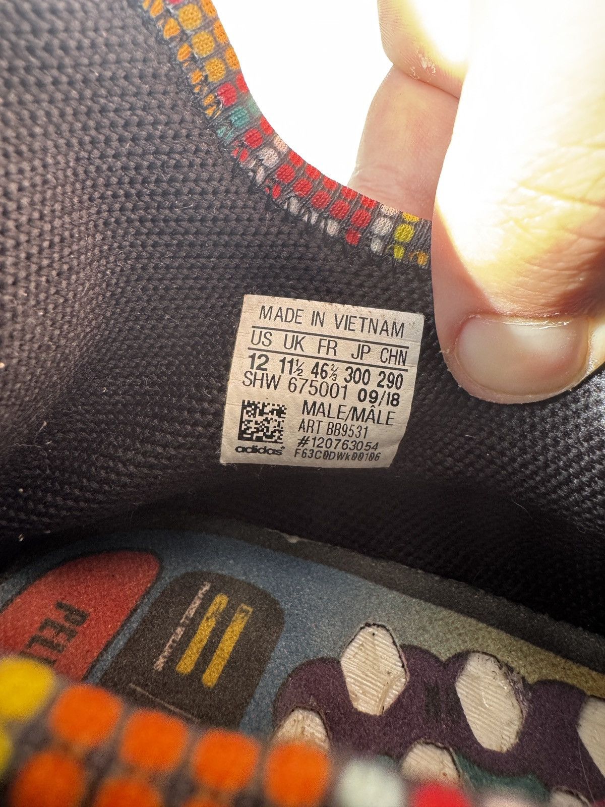 Adidas × Pharrell Pharrell x Adidas NMD Human Race Trail ‘solar pack’ Size US 12 / EU 45 - 7 Thumbnail