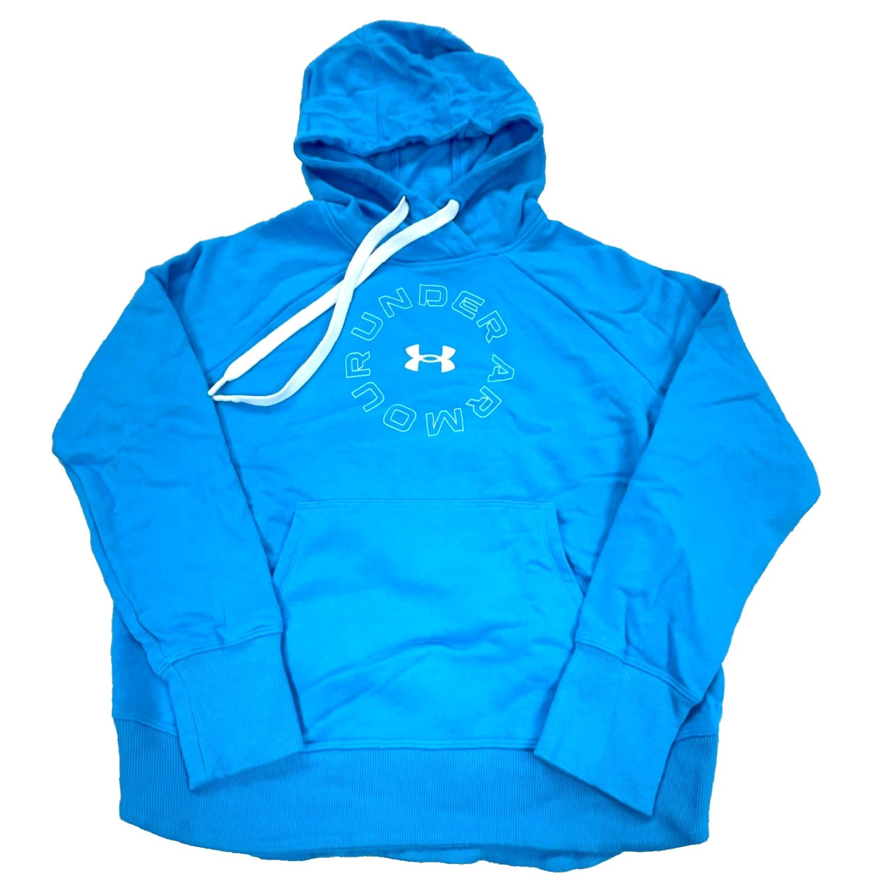 Under Armour Under Armour Hoodie Women Small Light Blue White Sweatshirt Loose Fit Size S / US 4 / IT 40 - 2 Thumbnail