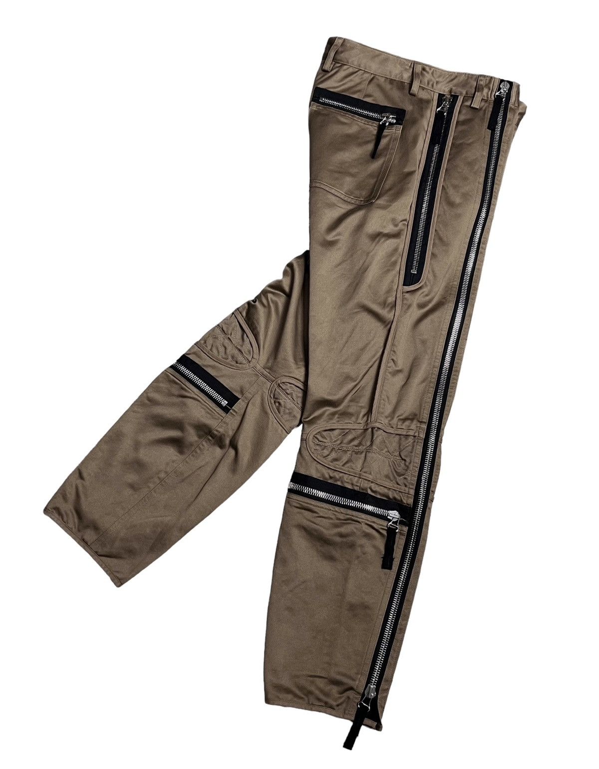 Dries Van Noten Dries Van Noten Multi-Zip Cotton Pants - Rare Archive Size US 28 / EU 44 - 4 Thumbnail