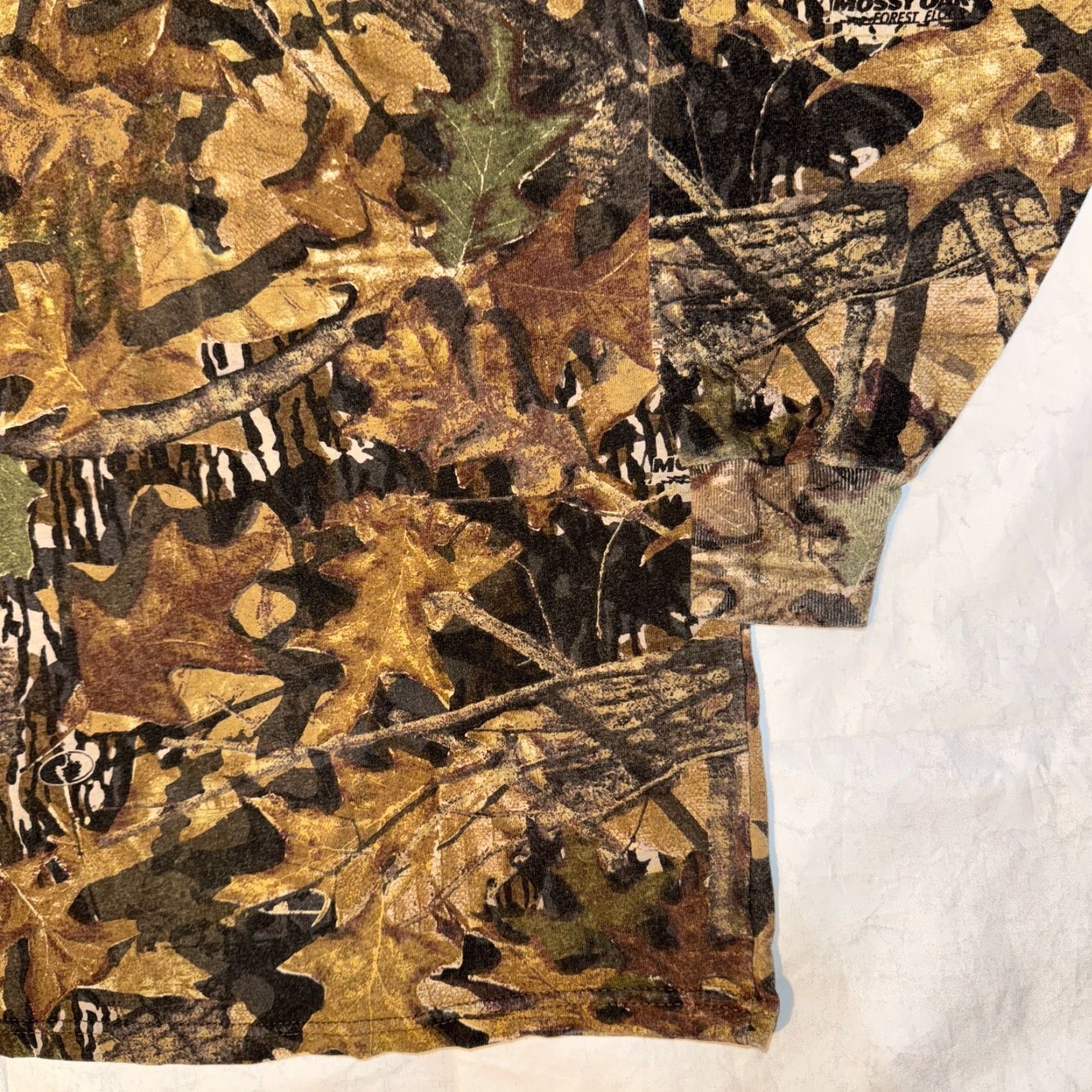 Jerzees VINTAGE Jerzees Outdoor Mossy Oak Camo Long Sleeve Tshirt 2XL Men's Camouflage Logo T-Shirt Size US XXL / EU 58 / 5 - 4 Thumbnail