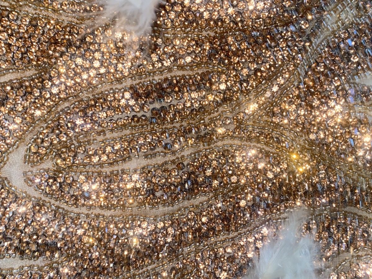 Custommade Gold homecoming dress Size L / US 10 / IT 46 - 3 Thumbnail