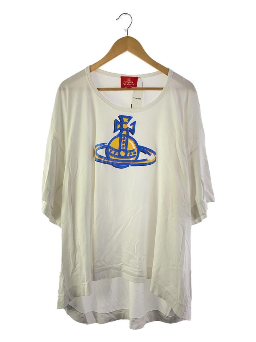 image of Vivienne Westwood Oversized Orb T-Shirt in White, Men's (Size 2XL)