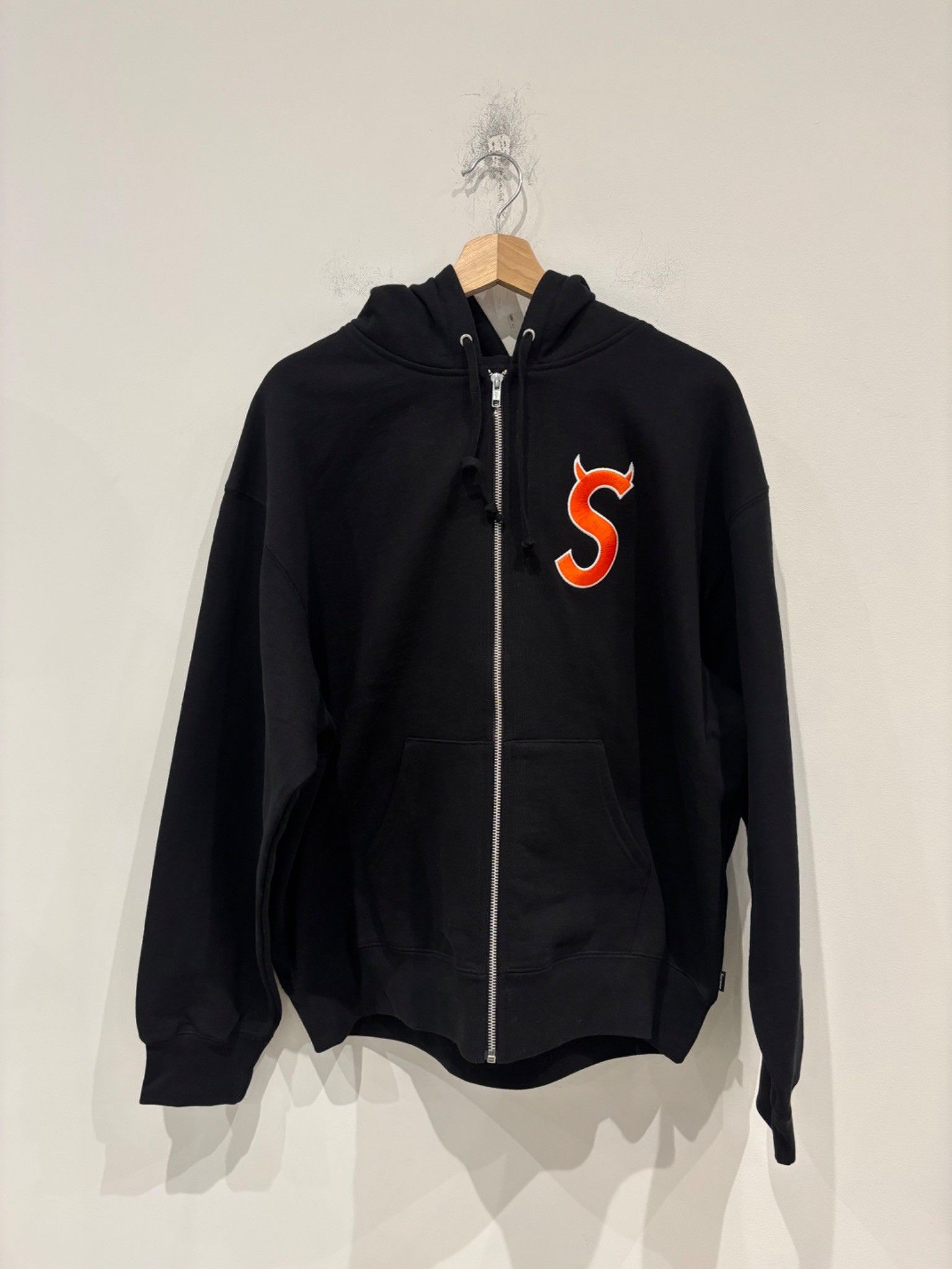 Supreme Supreme Big Logo Zip Up Hooded Sweatshirt Camo (Size