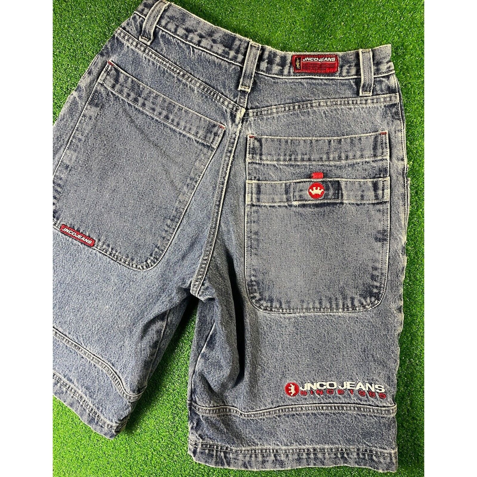JNCO Vintage Y2K JNCO Pipe Wed Leg Medium 30 Denim Jean Shorts Size US 30 / EU 46 - 1 Thumbnail