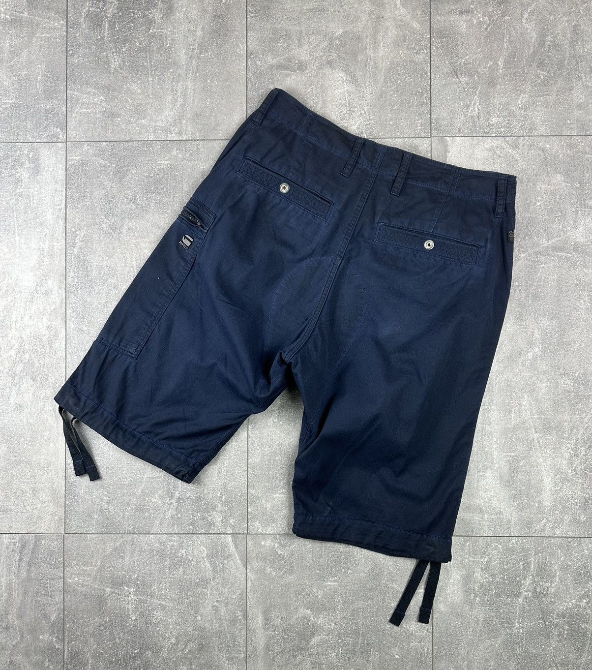 G-Star G Star Raw Japanese Navy Blue Faded Cargo Short Size US 30 / EU 46 - 3 Thumbnail
