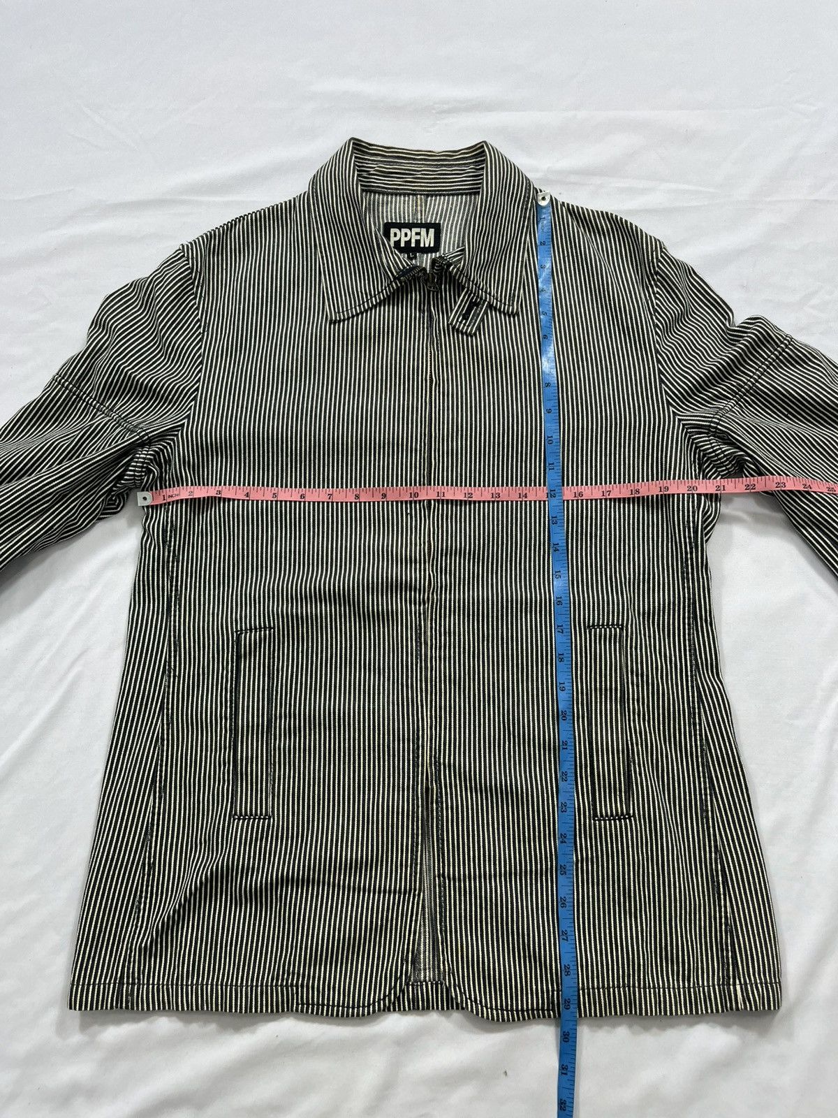 PPFM PPFM Stripe Button Up Zip Nice Design Size US M / EU 48-50 / 2 - 9 Thumbnail