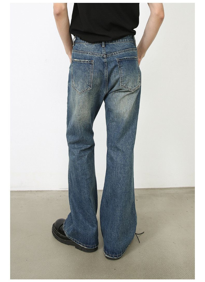 Japanese Brand Japanese retro loose straight-leg ripped flared jeans Size US 32 / EU 48 - 6 Thumbnail