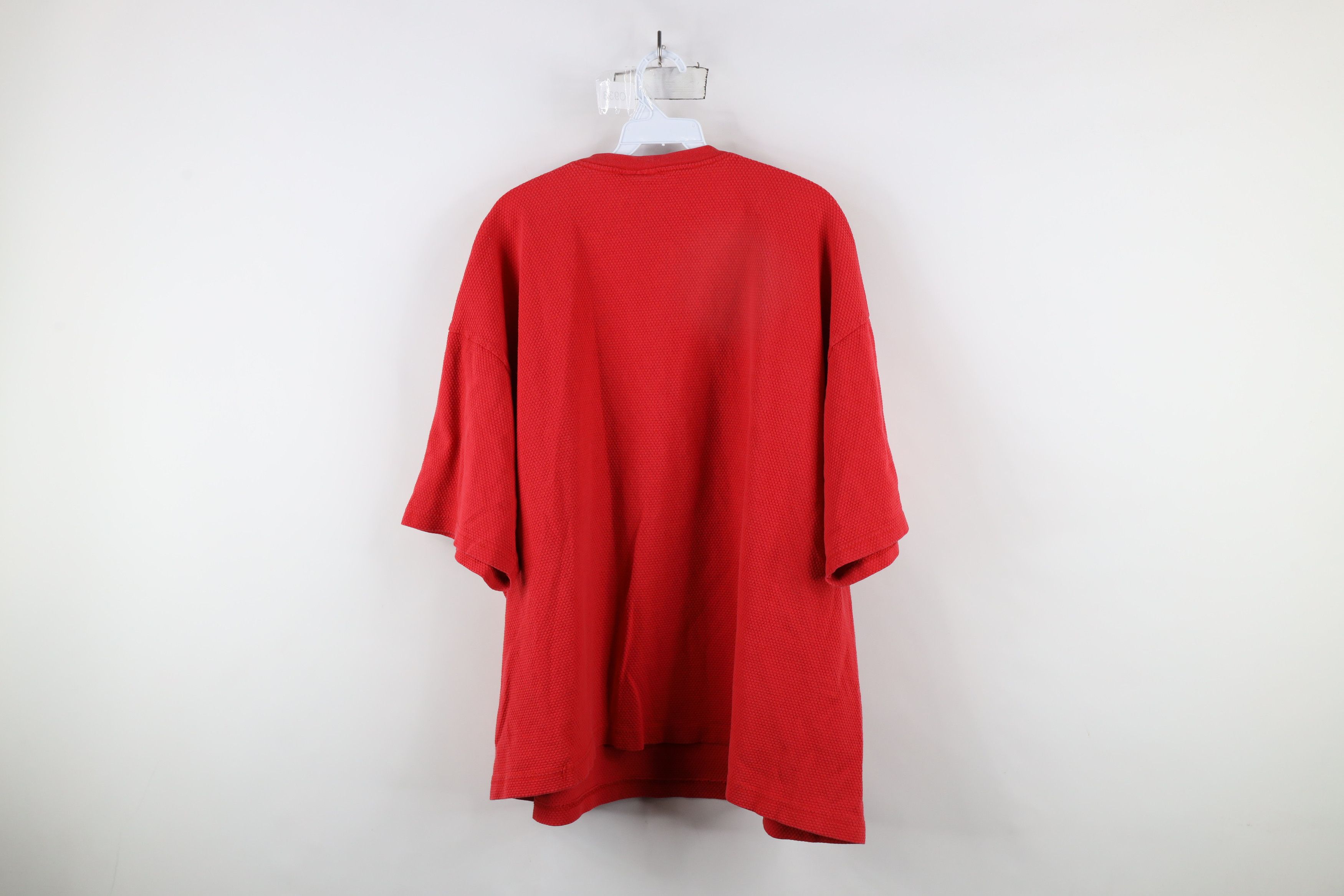 Vintage Vintage 90s Streetwear Flower Thermal Waffle Knit T-Shirt Size 3XL / US 20-22 - 10 Thumbnail