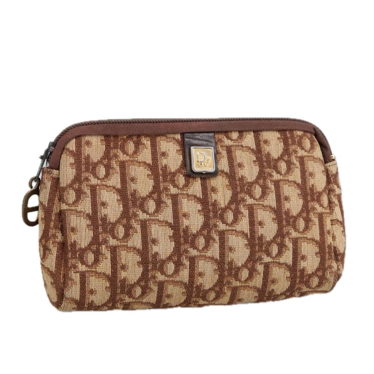 Dior Oblique Brown Canvas Clutch Bag (Pre-Owned) Size ONE SIZE - 1 Thumbnail