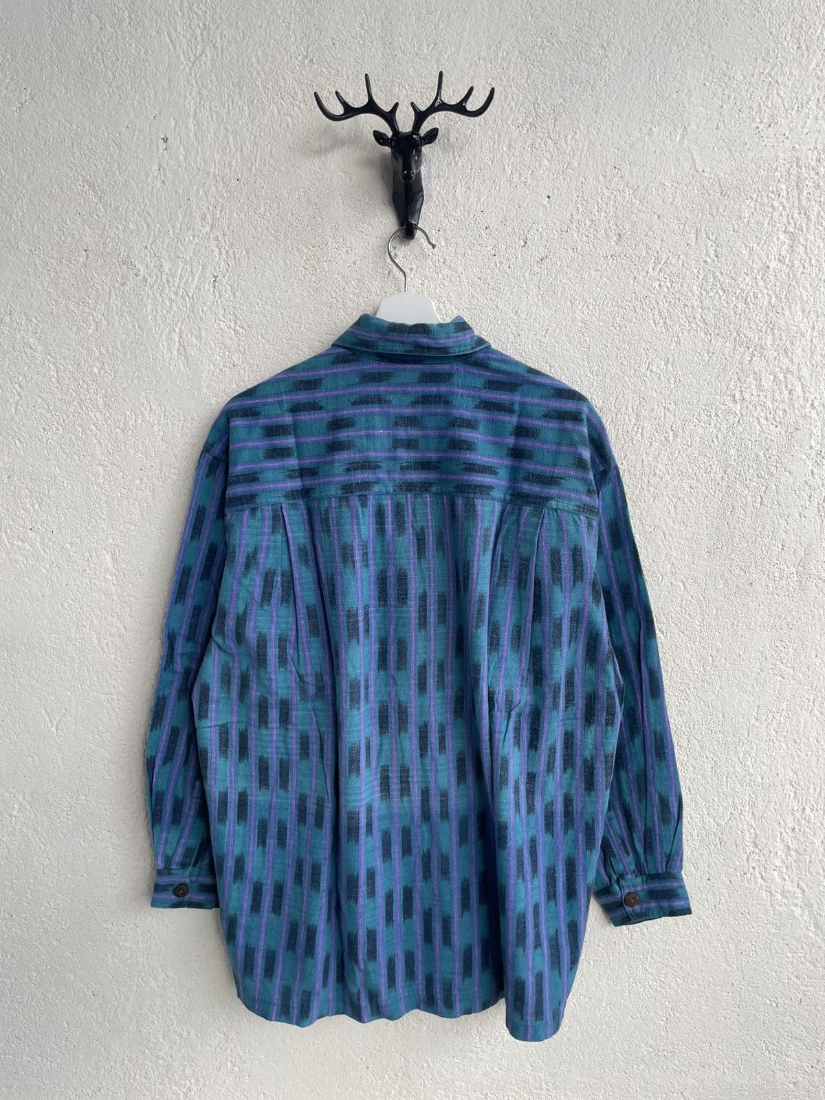 If Six Was Nine 2000s Hysteric Abstract Stripe Long Shirt Y2K LGB cdg Y’s Size US XXL / EU 58 / 5 - 7 Thumbnail
