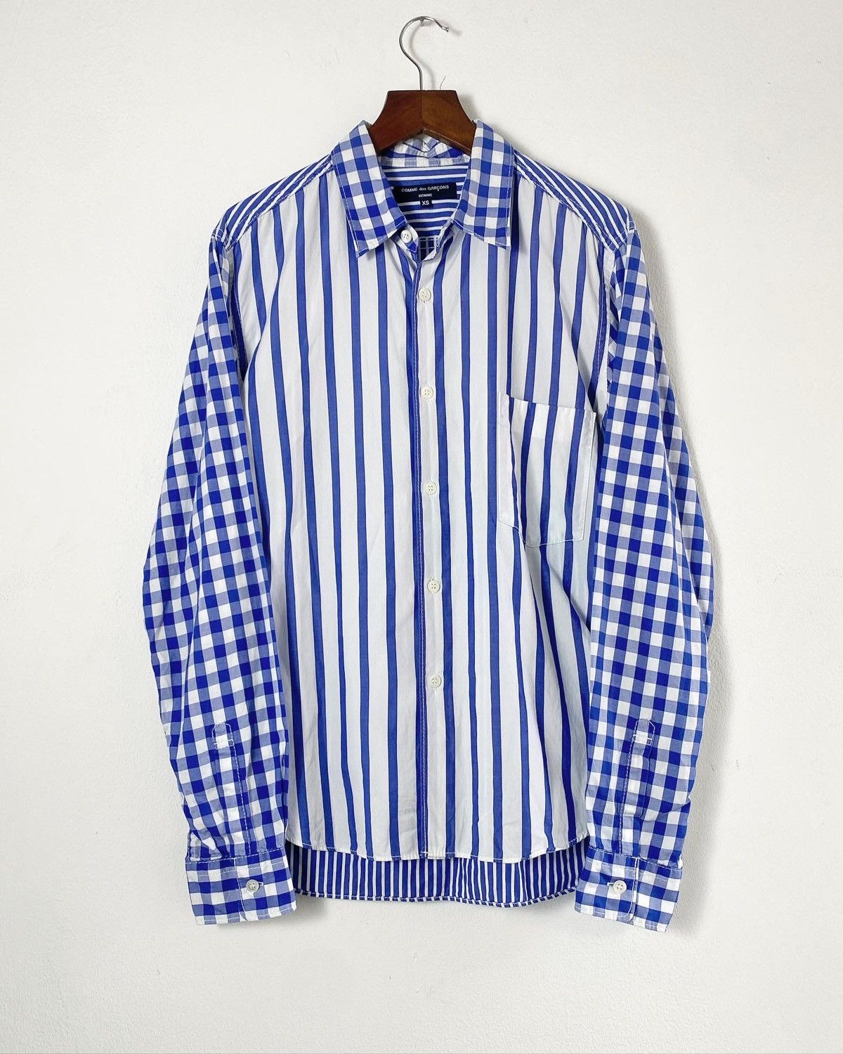 Blue Stripped/Checkered shirt