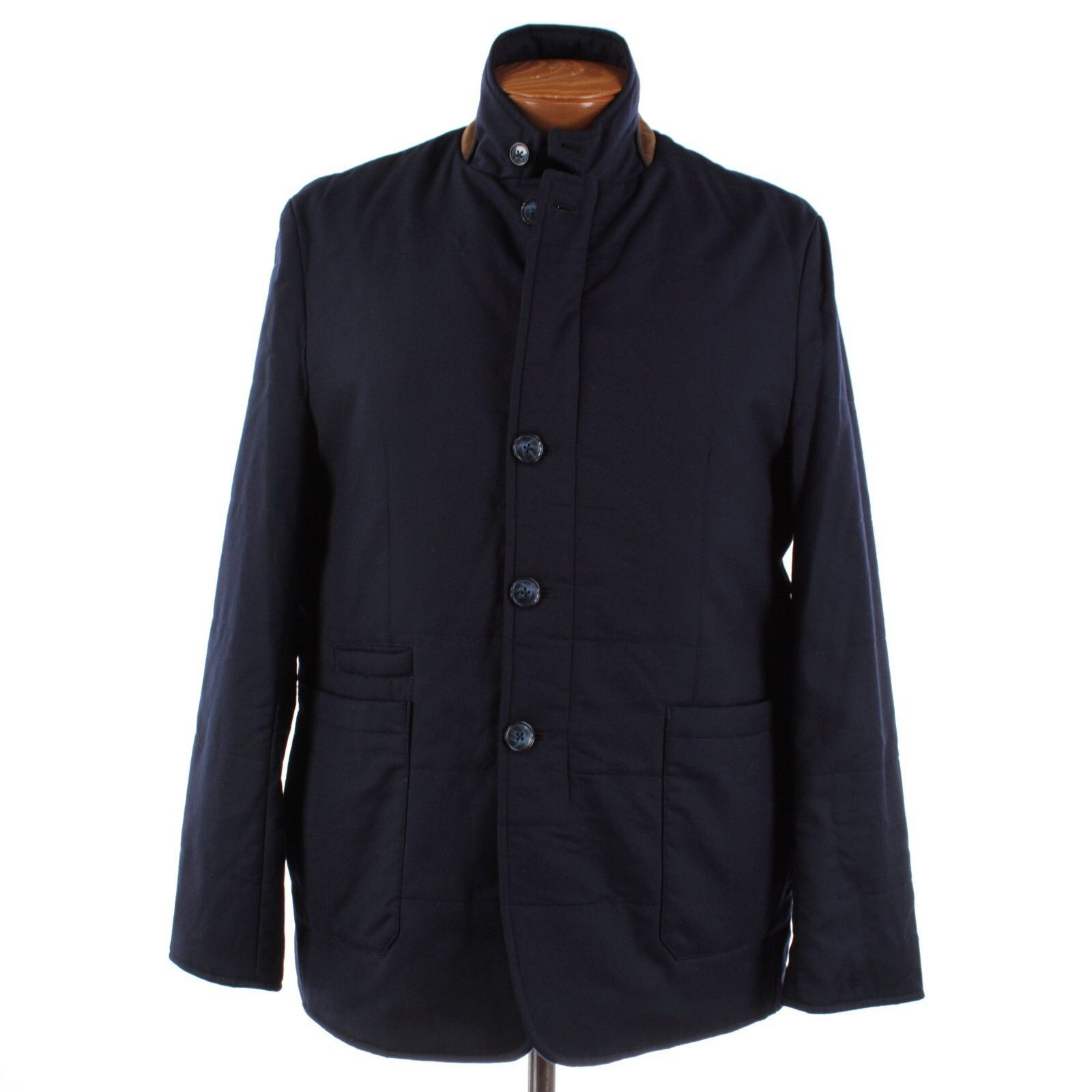 Zanella Zanella Coat Size L US In Blue Wool Size US L / EU 52-54 / 3 - 1 Thumbnail