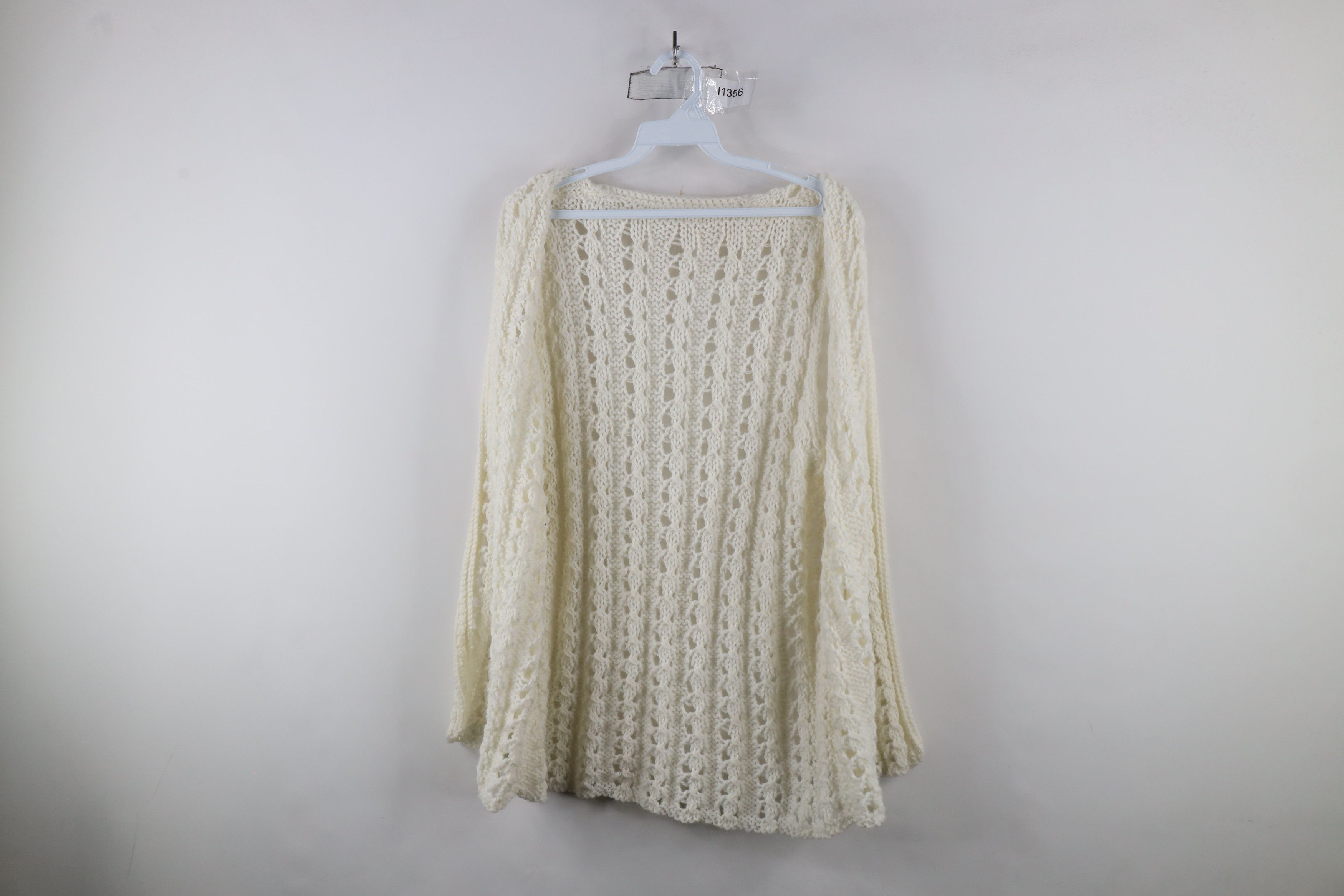 Vintage Vintage 60s 70s Streetwear Knit Open Front Sweater Vest Size L / US 10 / IT 46 - 7 Thumbnail
