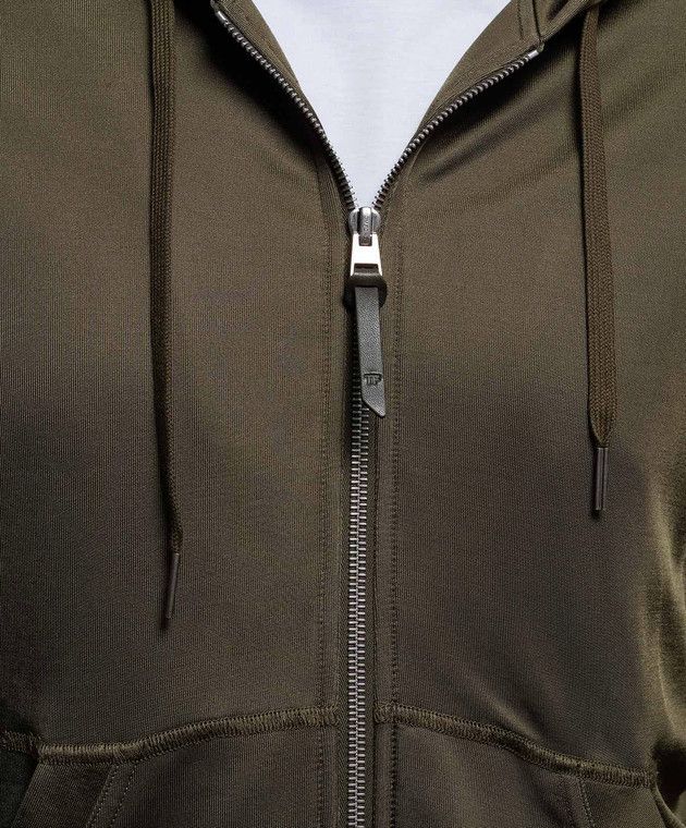 Tom Ford o1w1db10125 JDL012 Hoodie in Khaki Size US L / EU 52-54 / 3 - 4 Thumbnail