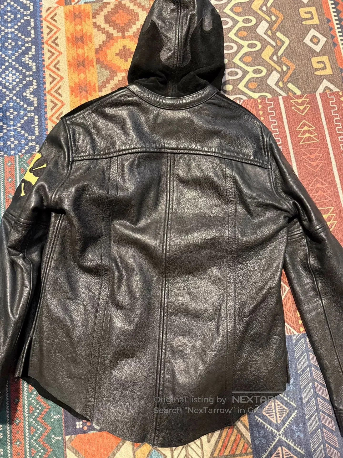 Japanese Brand Skkin Hooded Leather Jacket. Size US S / EU 44-46 / 1 - 6 Thumbnail