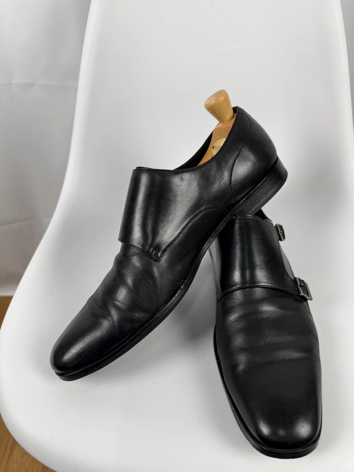 Hugo Boss Hugo Boss Genuine Leather Monks Shoes size US13 Size US 13 / EU 46 - 6 Thumbnail