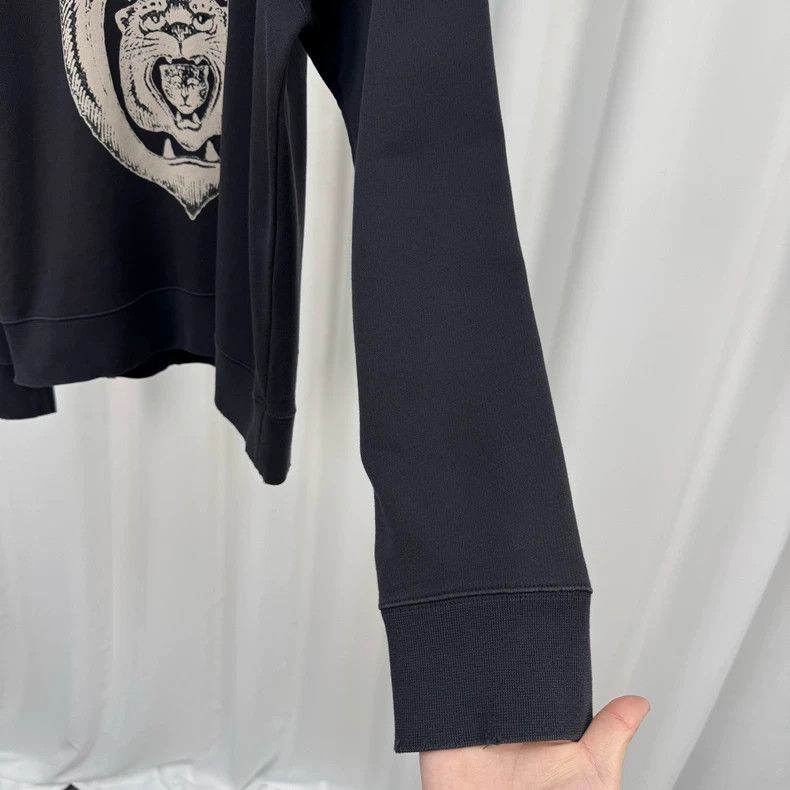 Gucci Gucci Leopard head print washed and damaged sweatshirt Size US M / EU 48-50 / 2 - 4 Thumbnail