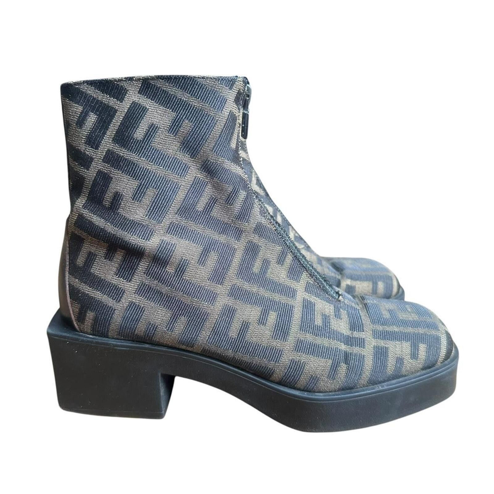 Fendi Fendi monogram Combat Boots Size US 7.5 / IT 37.5 - 1 Thumbnail