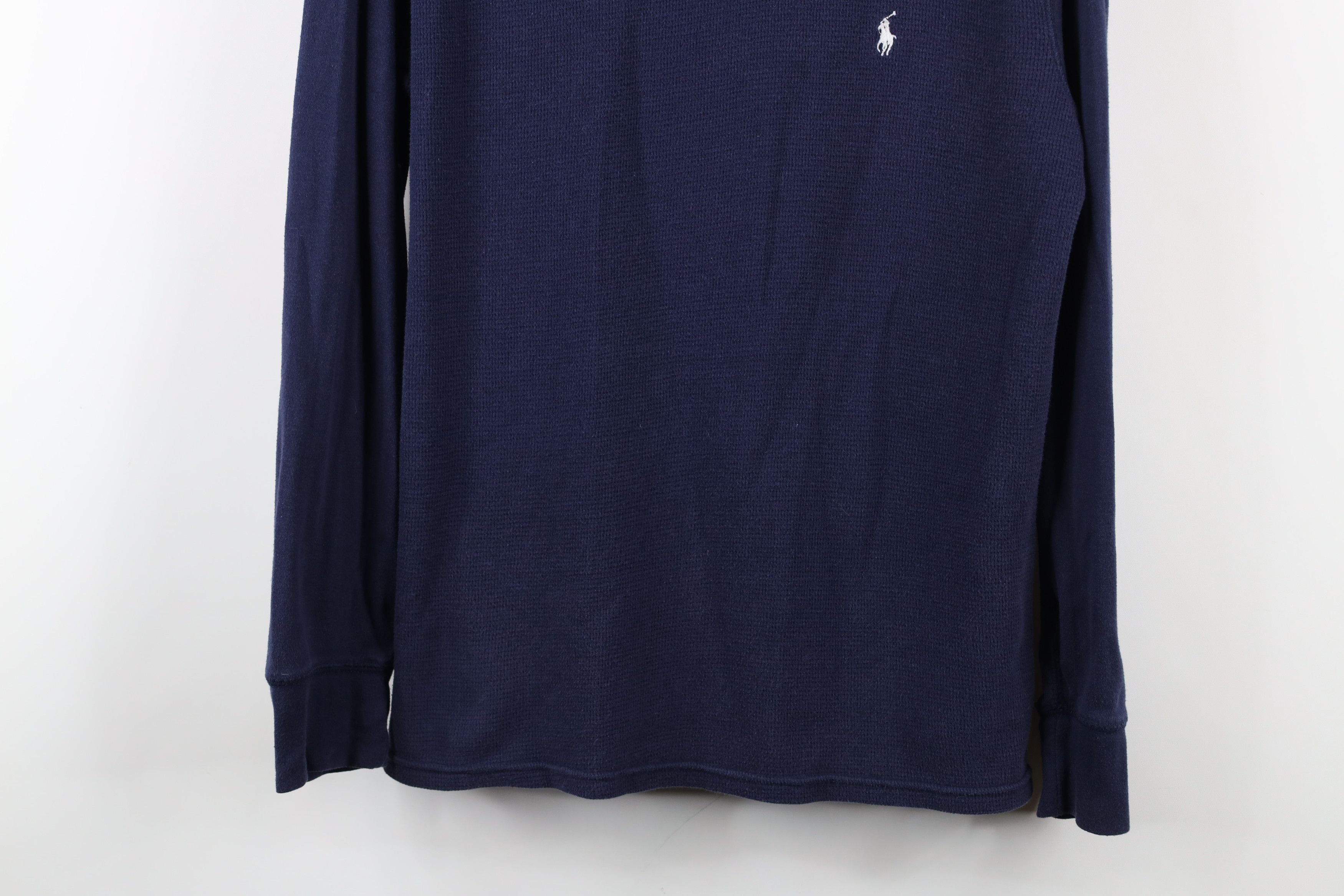 Ralph Lauren × Vintage Vintage Ralph Lauren Thermal Waffle Knit Long Sleeve T-Shirt Size US L / EU 52-54 / 3 - 3 Thumbnail