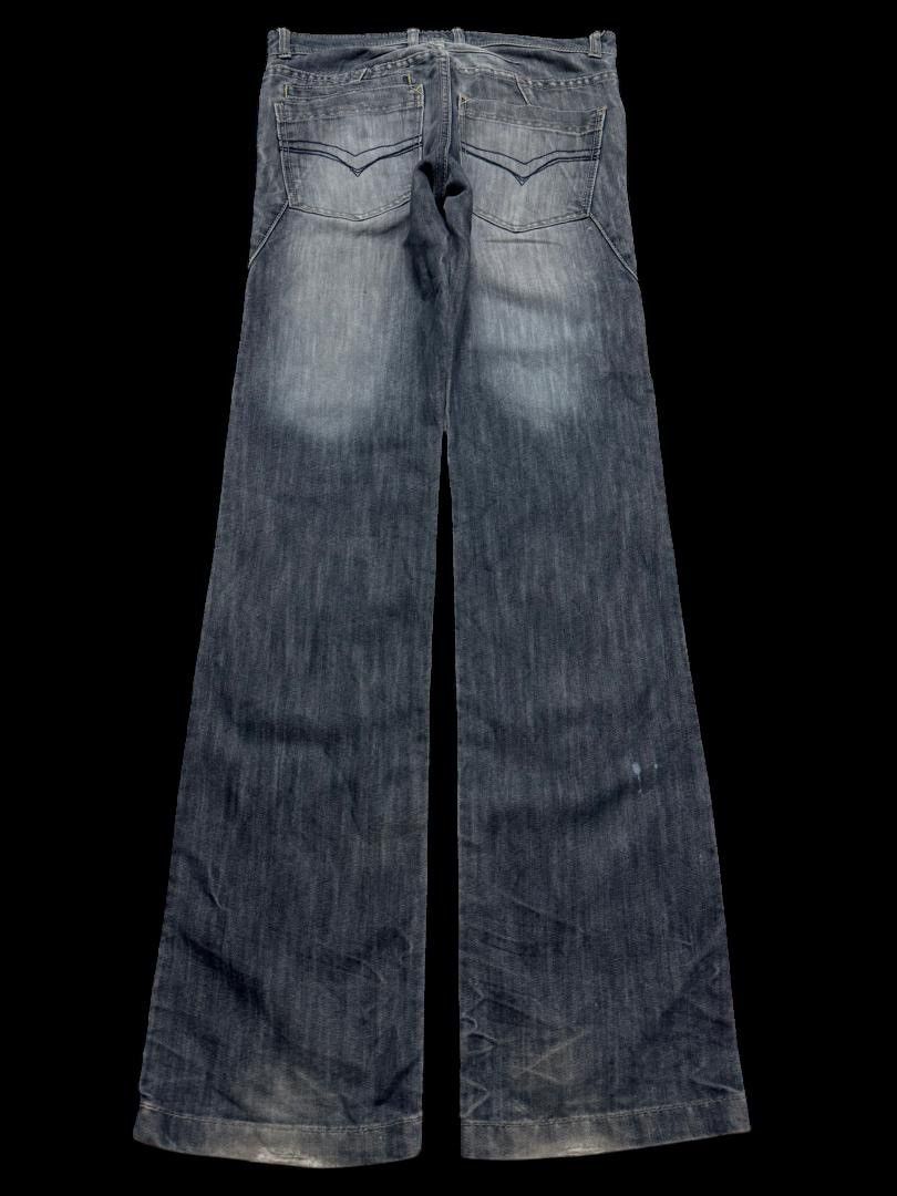 Vintage SICK Japanese Mudwash Distressed BootCut Classic Style Size US 30 / EU 46 - 9 Thumbnail