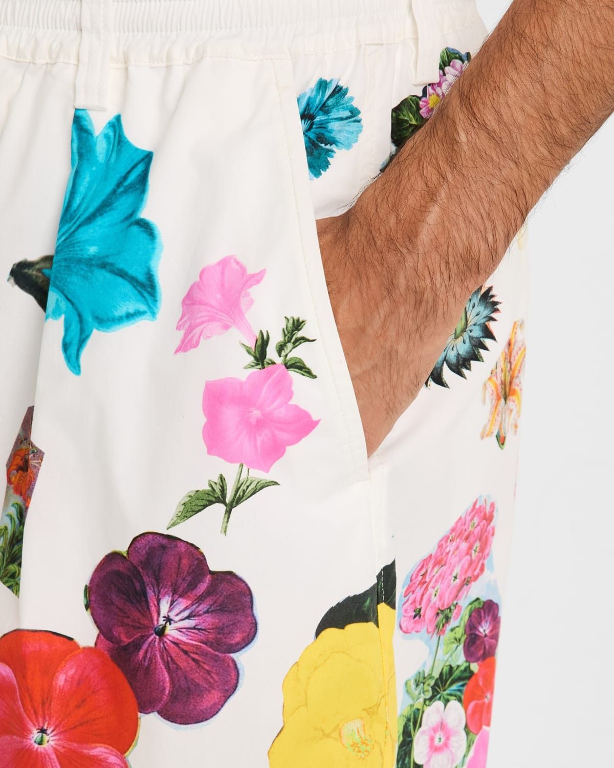 Marni oc11z0525 Floral Drawstring Shorts in Multicolor Size US 36 / EU 52 - 5 Thumbnail