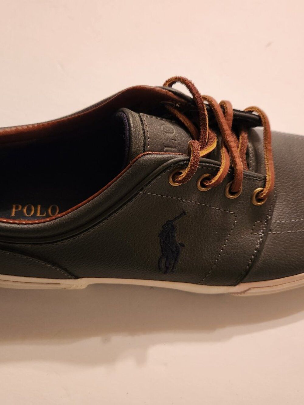 Polo Ralph Lauren polo Ralph Lauren men's new leather fashion sneakers 8.5 D Size US 8.5 / EU 41-42 - 2 Thumbnail