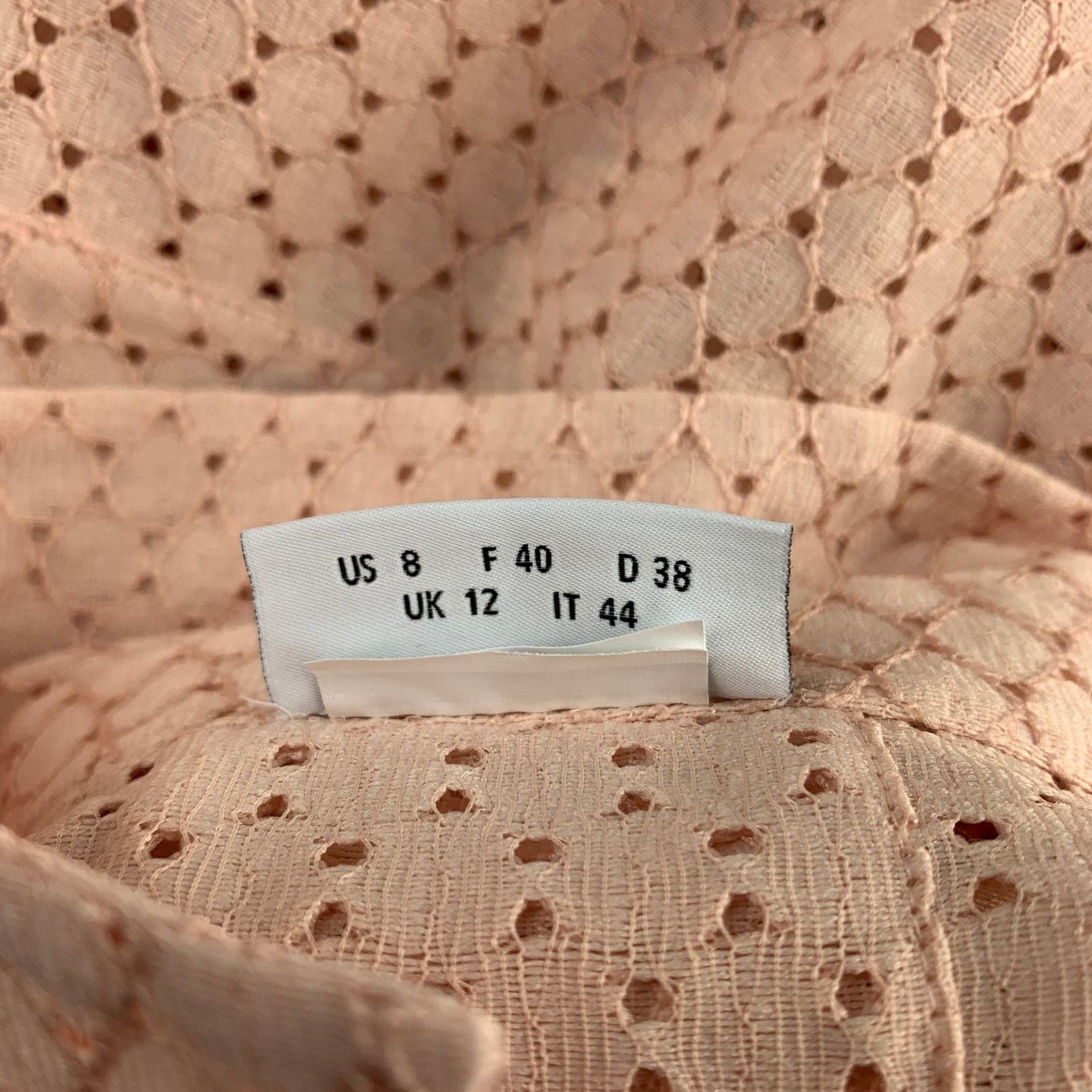 Akris AKRIS Size 8 Pink Eyelet Polyester Tunic Blouse Size M / US 6-8 / IT 42-44 - 4 Thumbnail