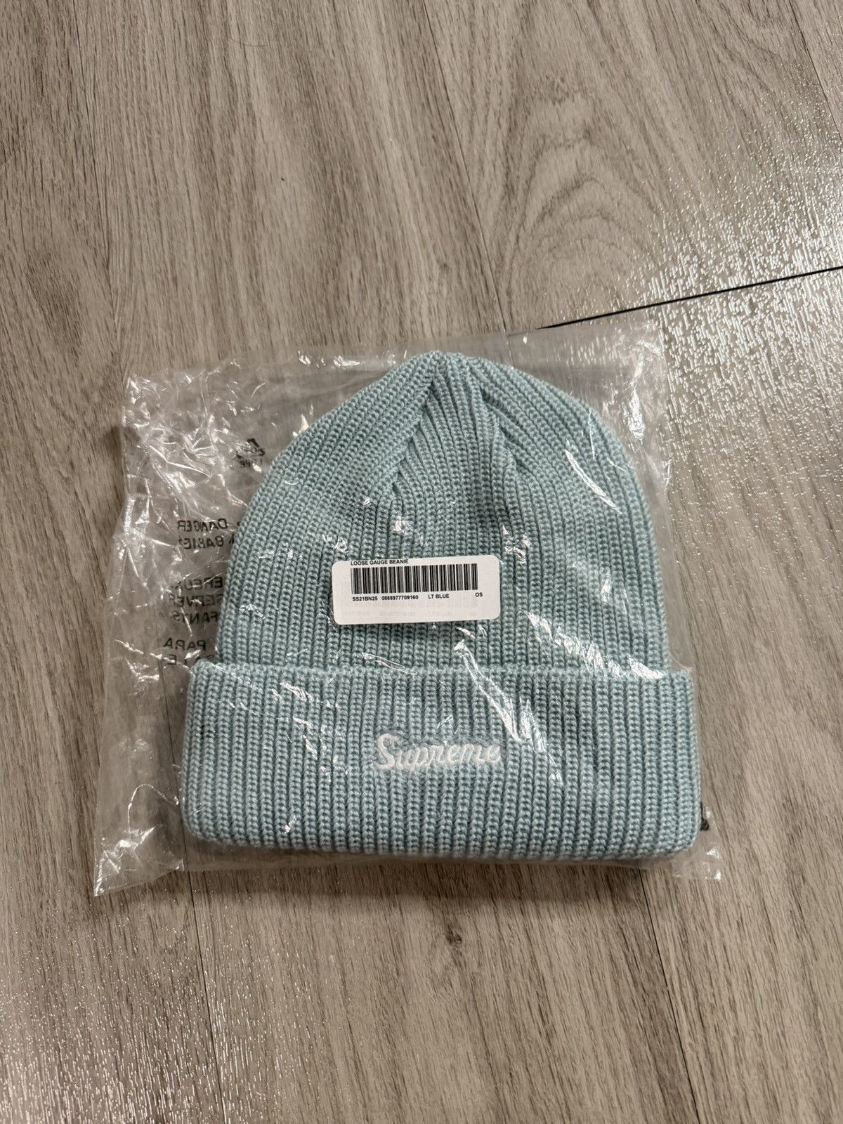 Supreme Supreme Tag Beanie Blue FW25 | Grailed