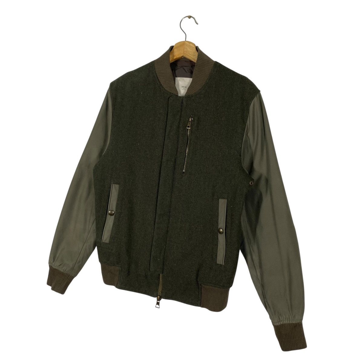 Japanese Brand Japanese Brand Wool Bomber Zipper Jacket S Size Size US S / EU 44-46 / 1 - 2 Thumbnail