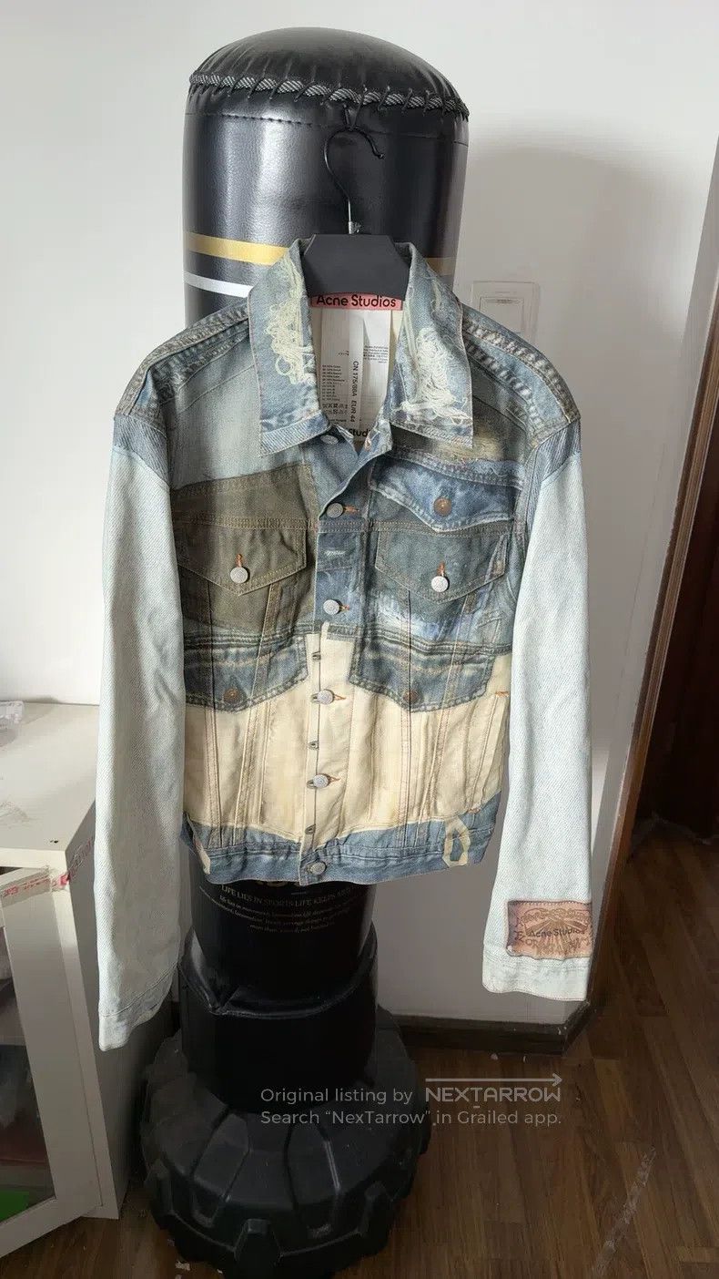 Acne Studios Acne Studios Denim Printed Jacket Size XL / US 12-14 / IT 48-50 - 1 Thumbnail
