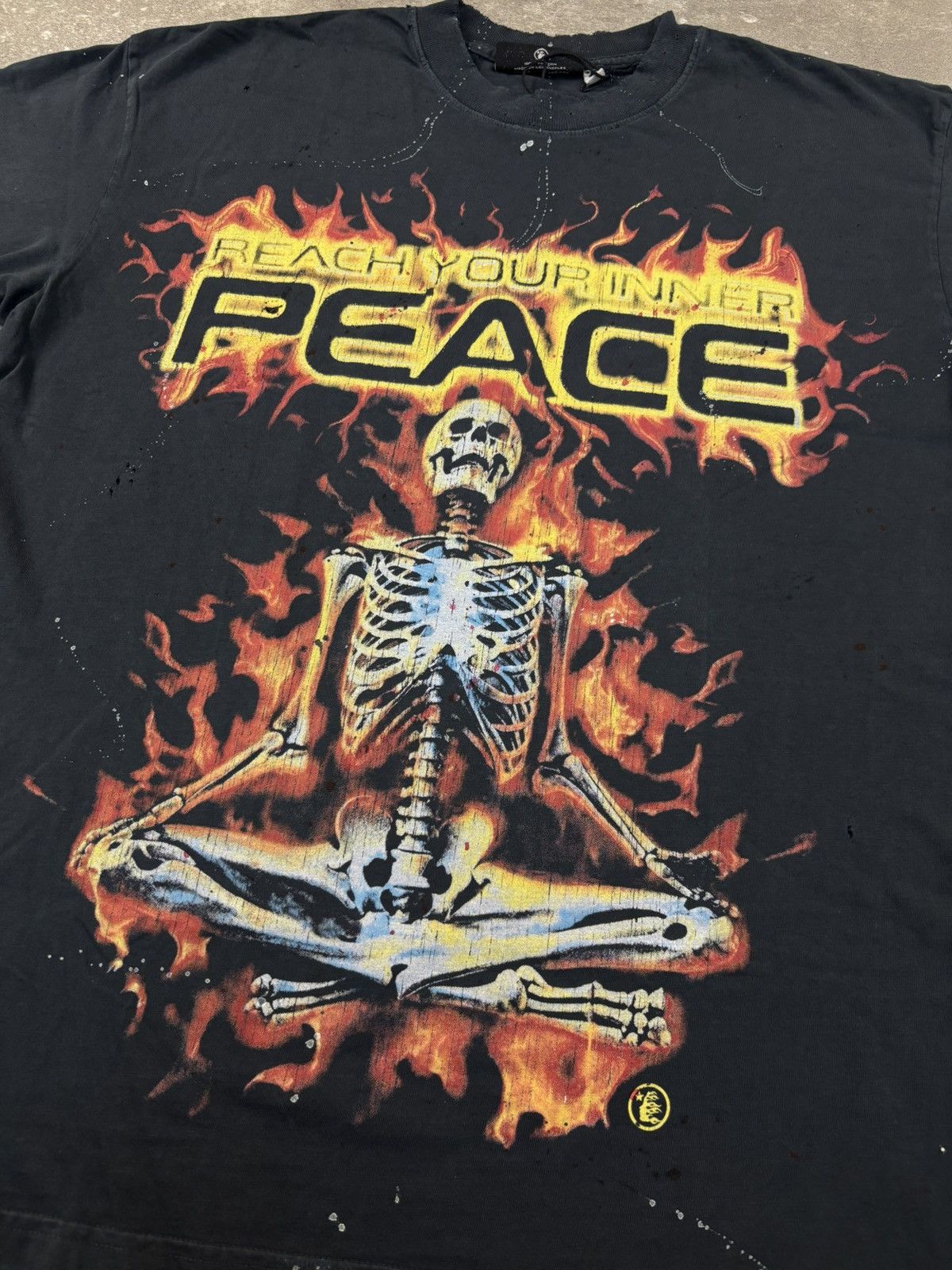 HELLSTAR Hellstar Inner Peace Skeleton T-Shirt, Black Size US S / EU 44-46 / 1 - 3 Thumbnail