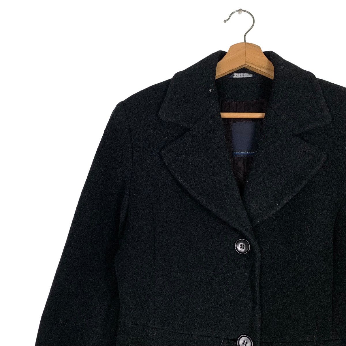 Other VICTOR VICTORIA Wool Long Coat Jacket #0453-C21 Size S / US 4 / IT 40 - 6 Thumbnail