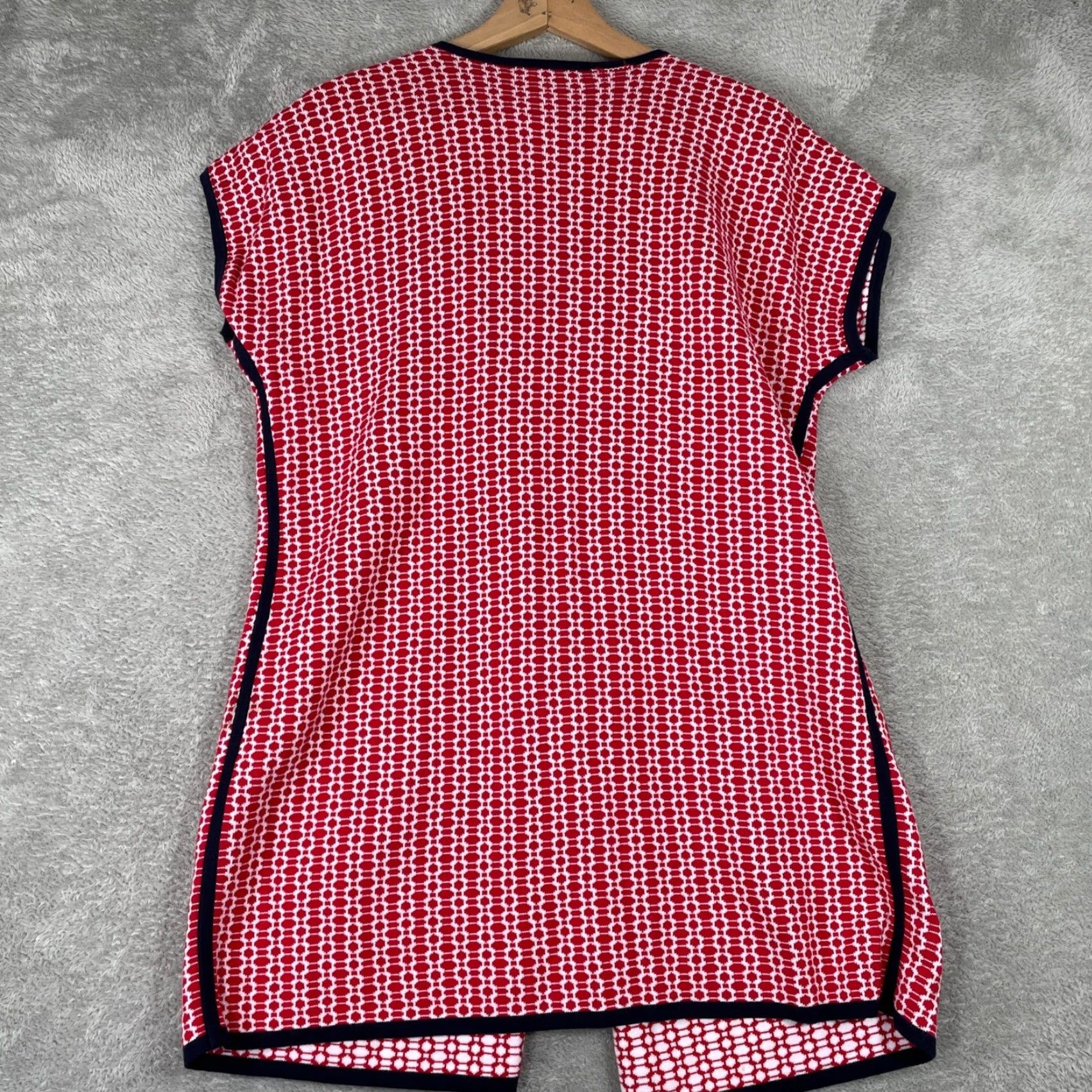 Pendleton Pendleton Cardigan Vest Womens L/XL Geometric Knit Cotton Open Front Layering Size L / US 10 / IT 46 - 5 Thumbnail